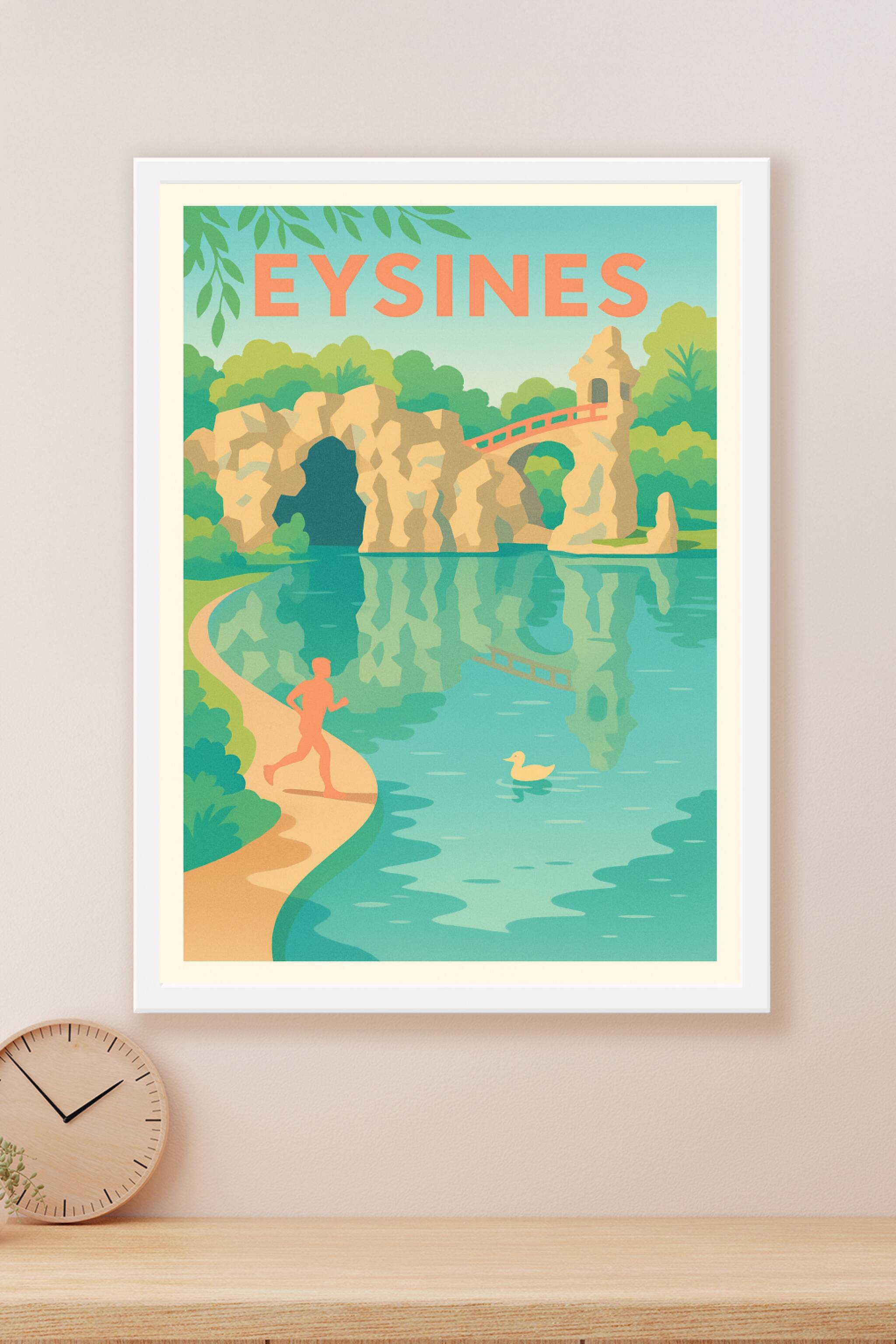 Affiche Eysines — Harmonie naturelle et détente au parc · poster d'art de Eysines