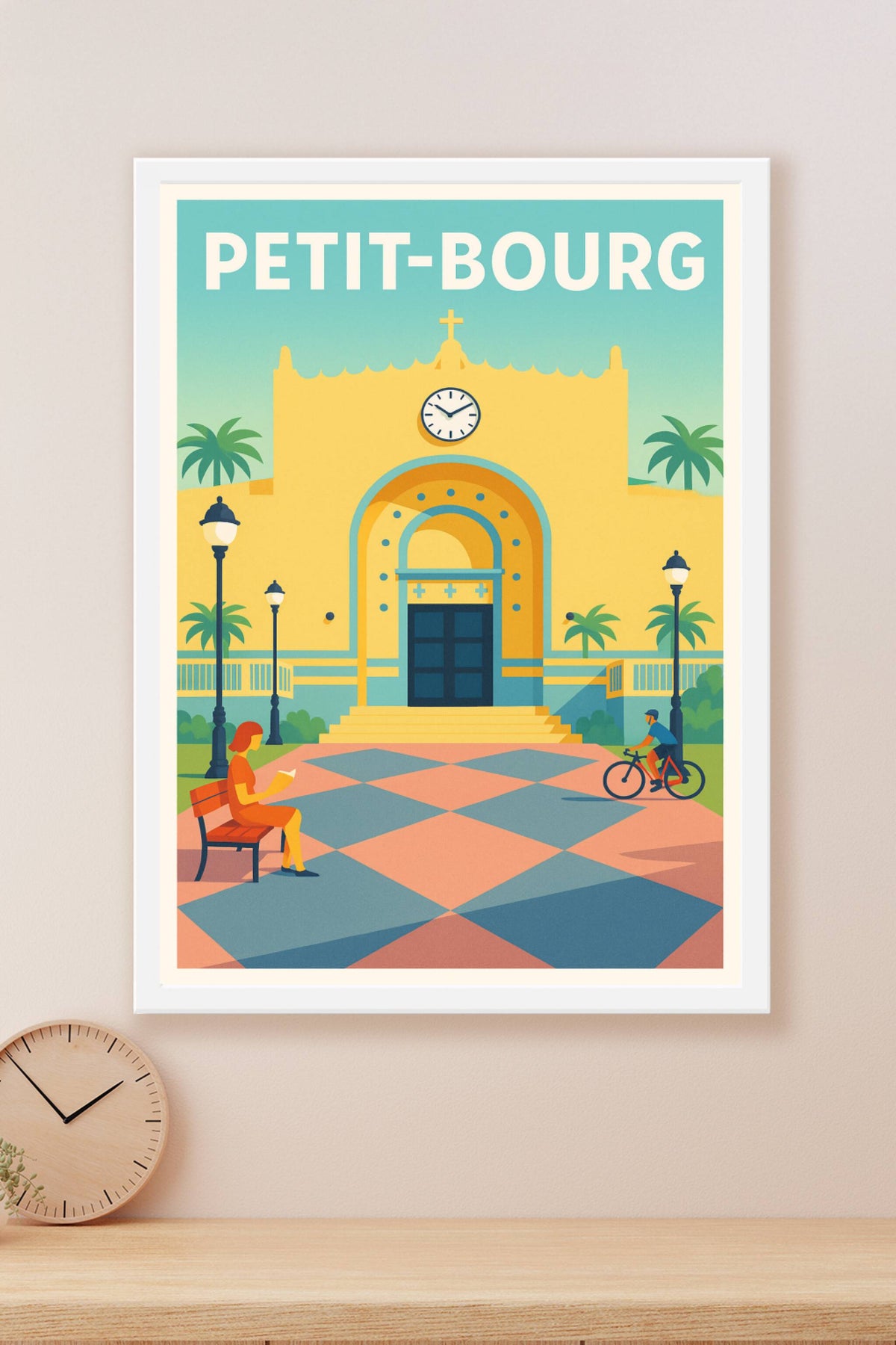 Affiche Petit-Bourg — Évasion colorée au cœur de la Guadeloupe · poster d'art de Petit-Bourg