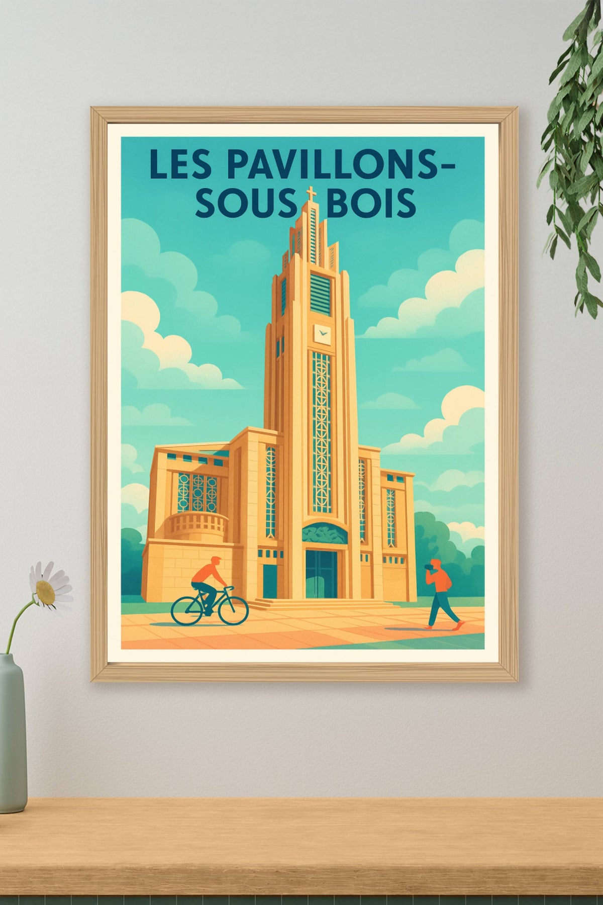 Affiche Les Pavillons-sous-Bois — L'élégance architecturale au cœur de la ville · poster d'art de Les Pavillons-sous-Bois
