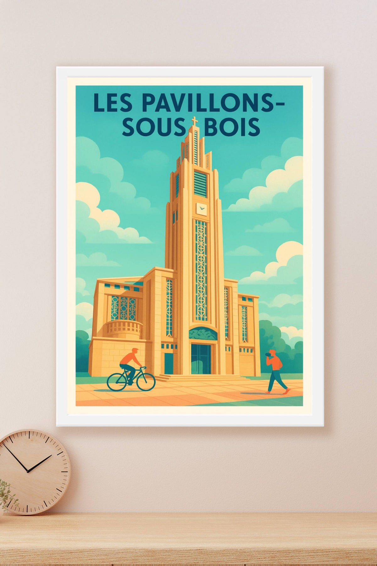 Affiche Les Pavillons-sous-Bois — L'élégance architecturale au cœur de la ville · poster d'art de Les Pavillons-sous-Bois
