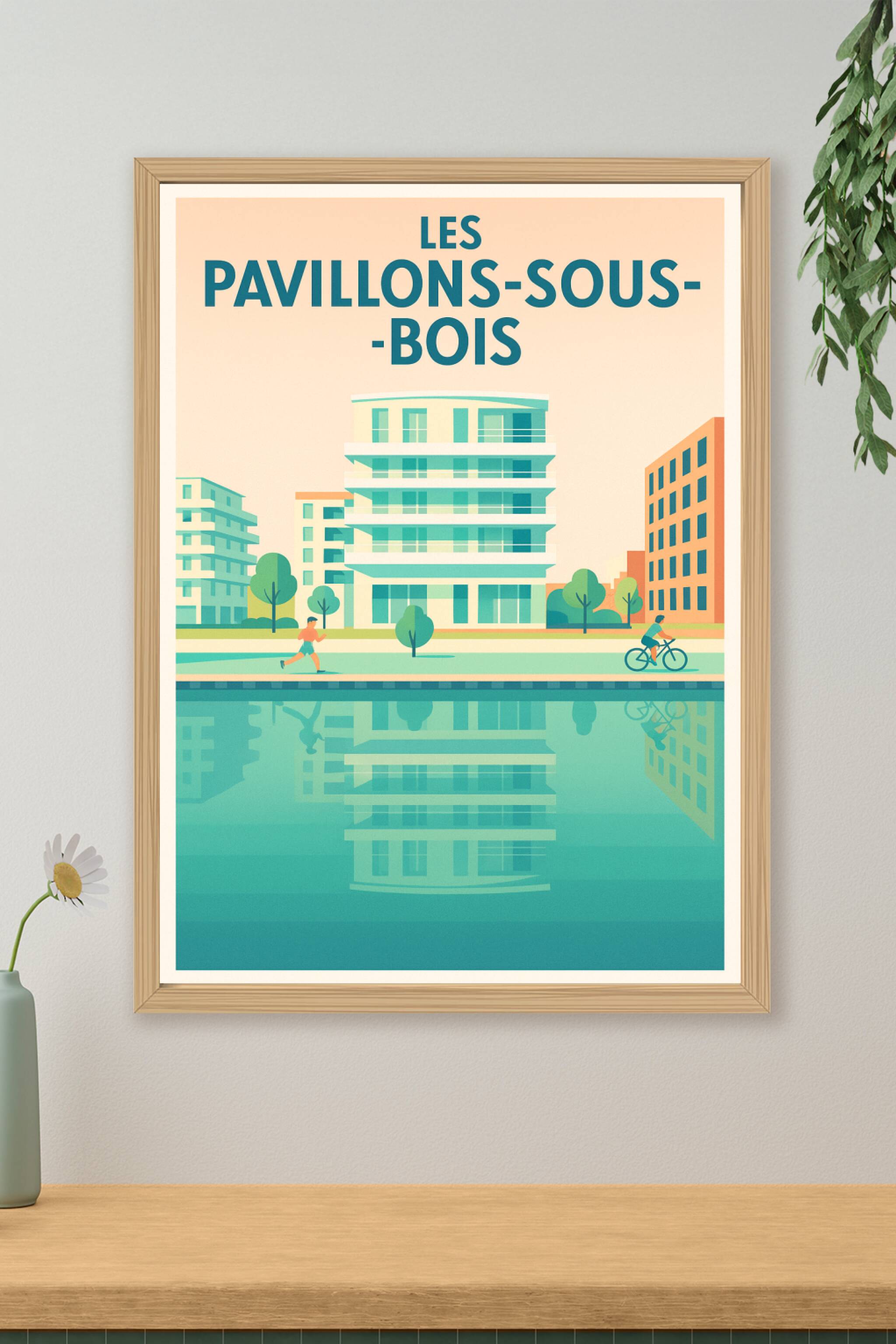 Affiche de Les Pavillons-sous-Bois - Évasion urbaine et nature apaisante