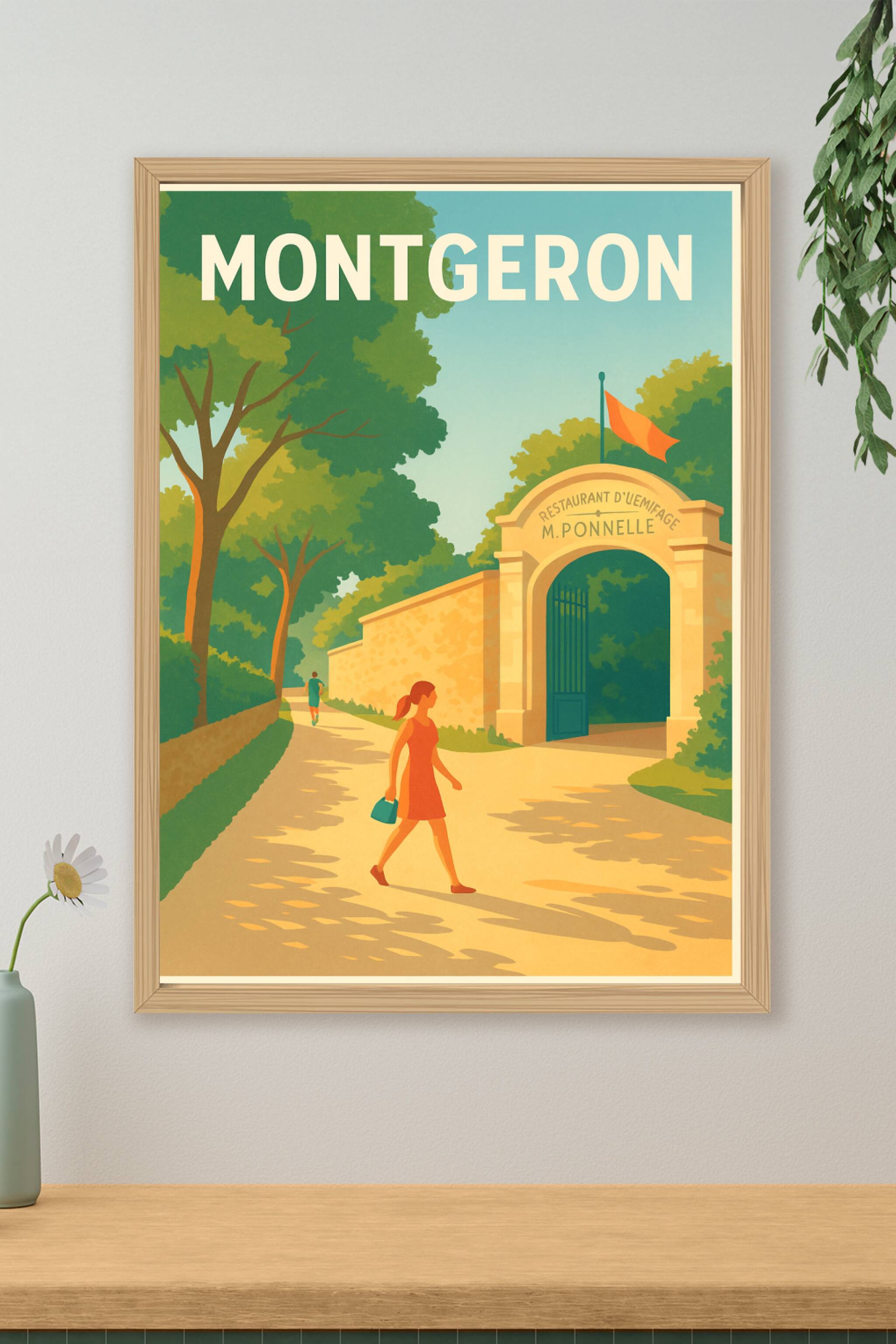Affiche de Montgeron - Promenade en lumière d'été