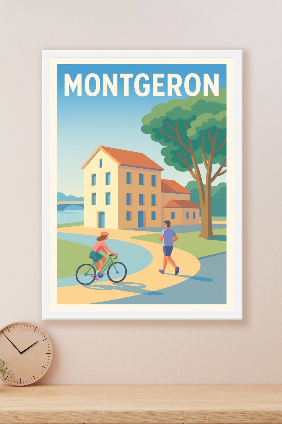 Affiche Montgeron — Douceur de vie en plein air · poster d'art de Montgeron