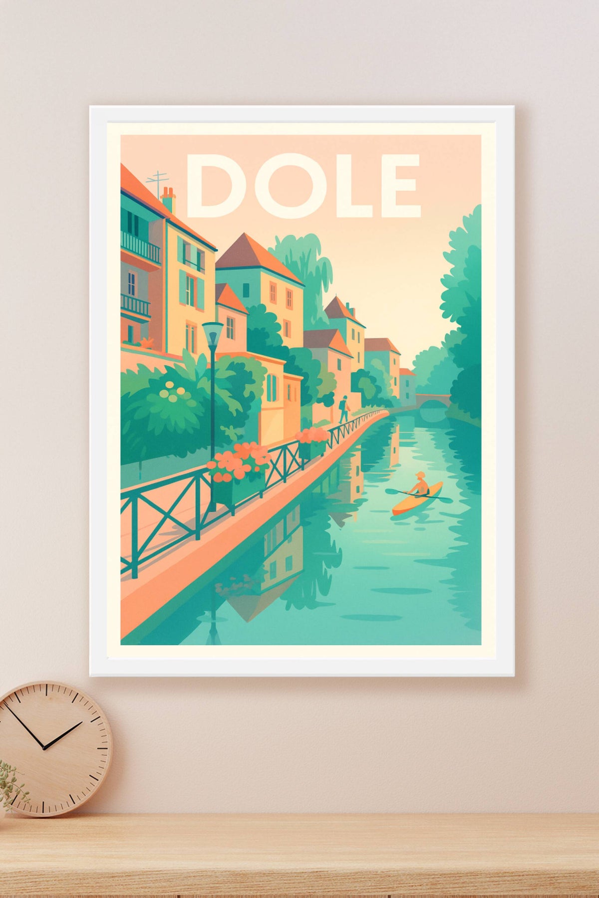 Affiche Dole — Douceurs au fil de l'eau · poster d'art de Dole