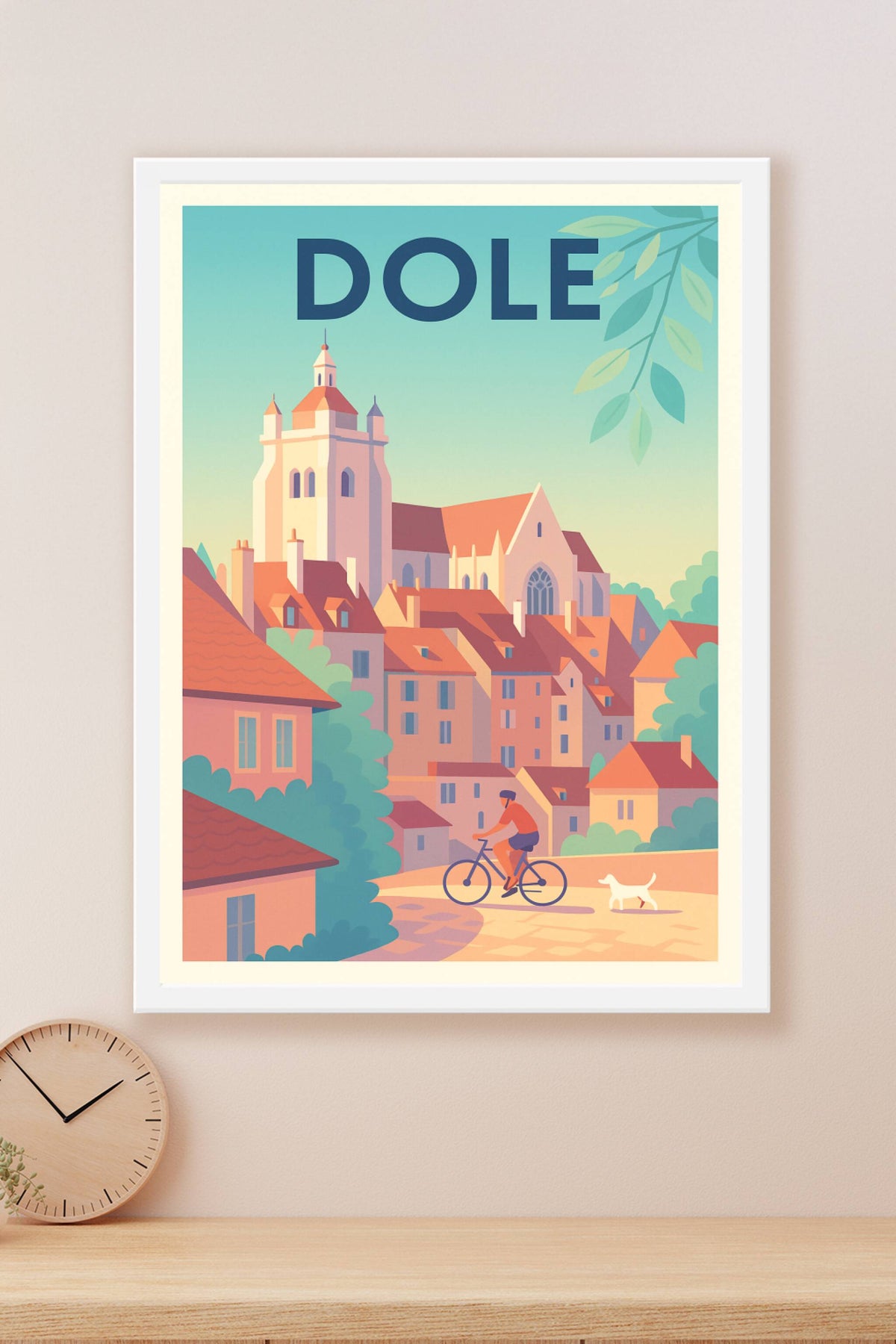 Affiche Dole — Charme et douceur de la cité comtoise · poster d'art de Dole