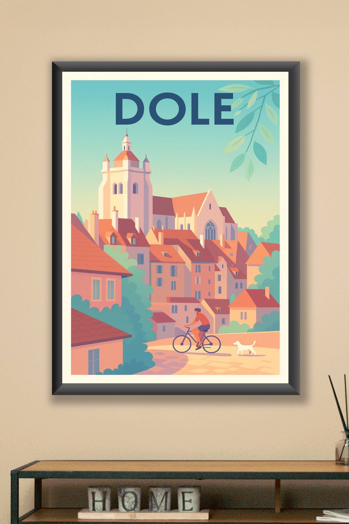 Affiche Dole — Charme et douceur de la cité comtoise · poster d'art de Dole