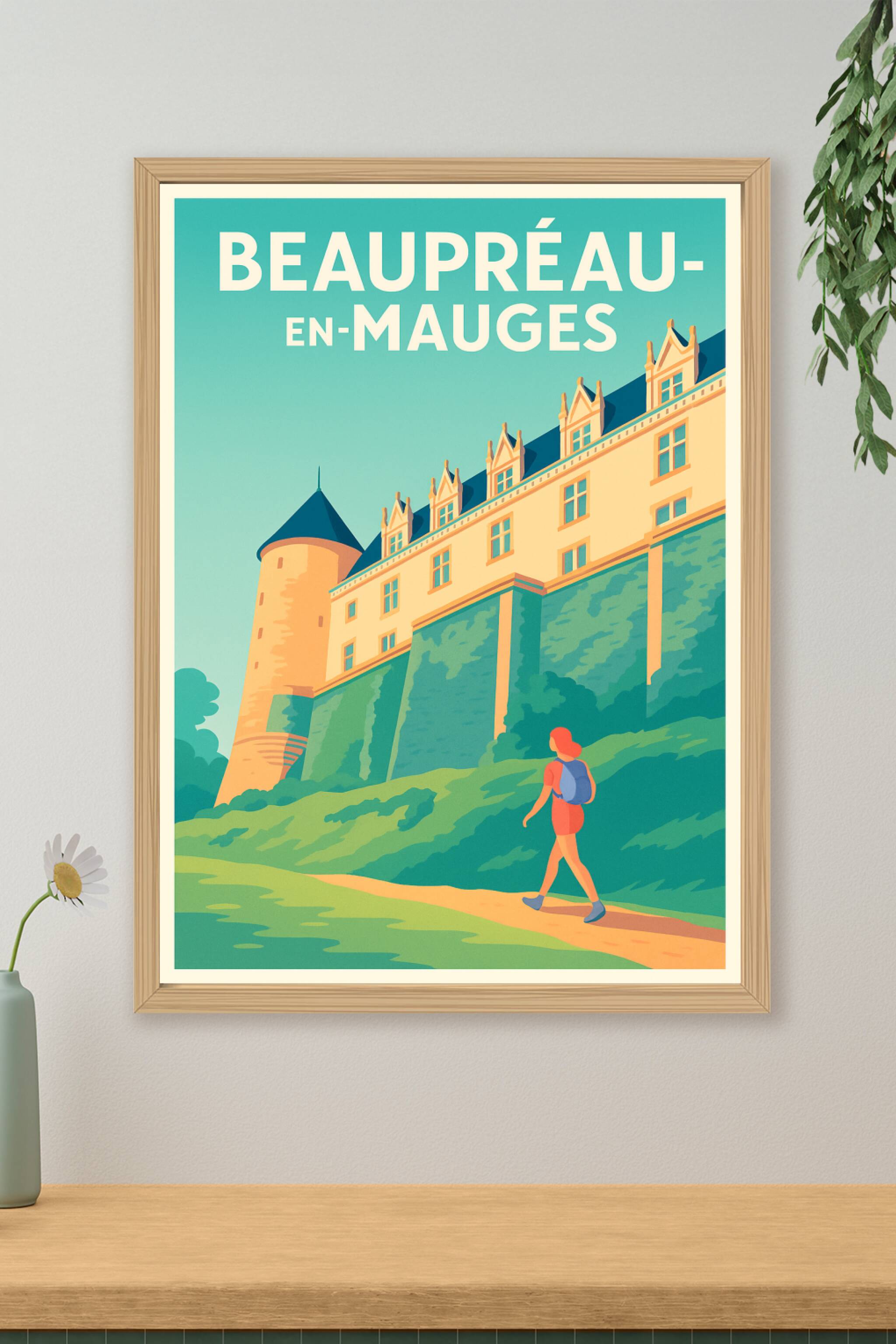 Affiche de Beaupréau-en-Mauges - Tranquillité et patrimoine grandeur nature