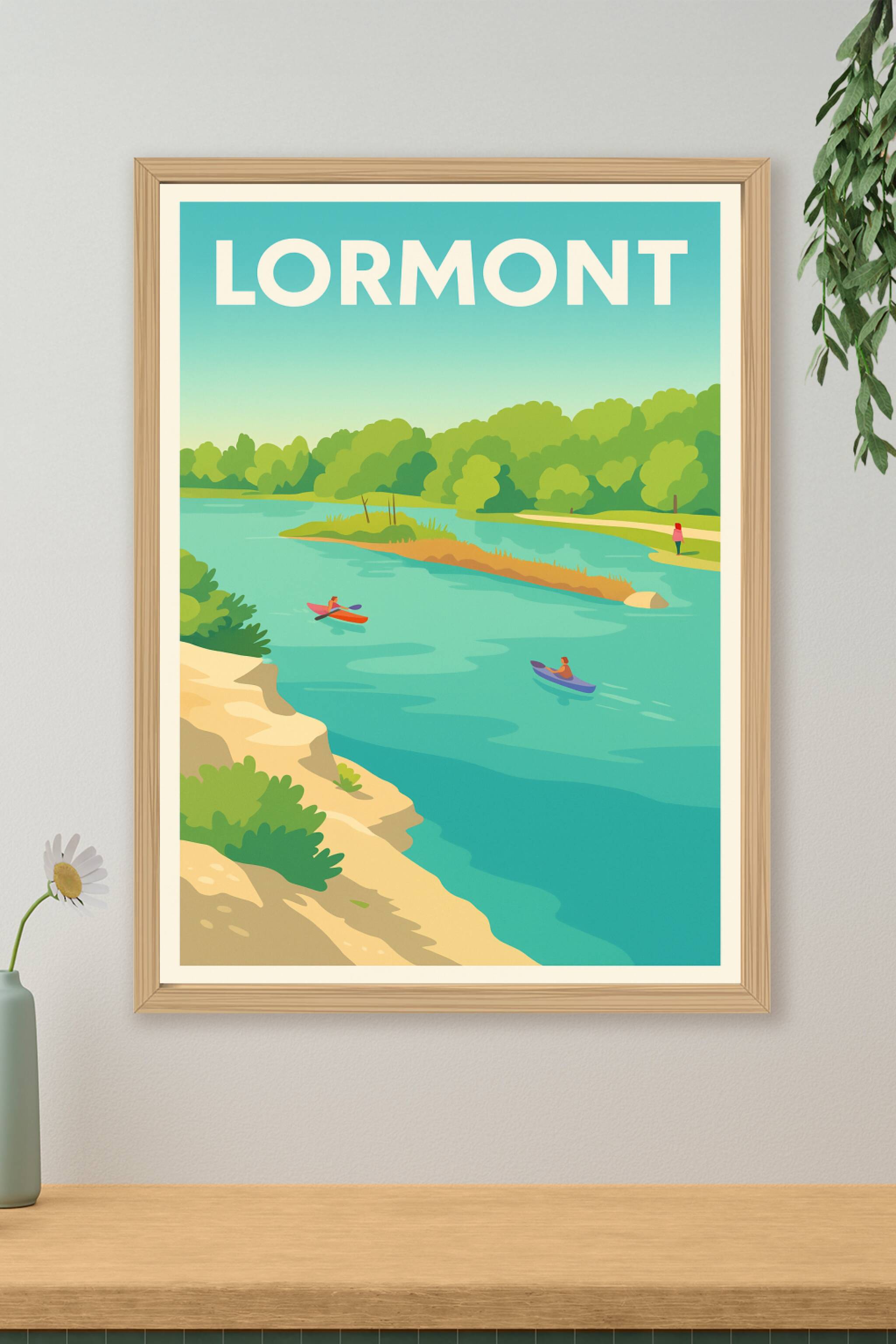 Affiche Lormont — Évasion nature au fil de l'eau · poster d'art de Lormont