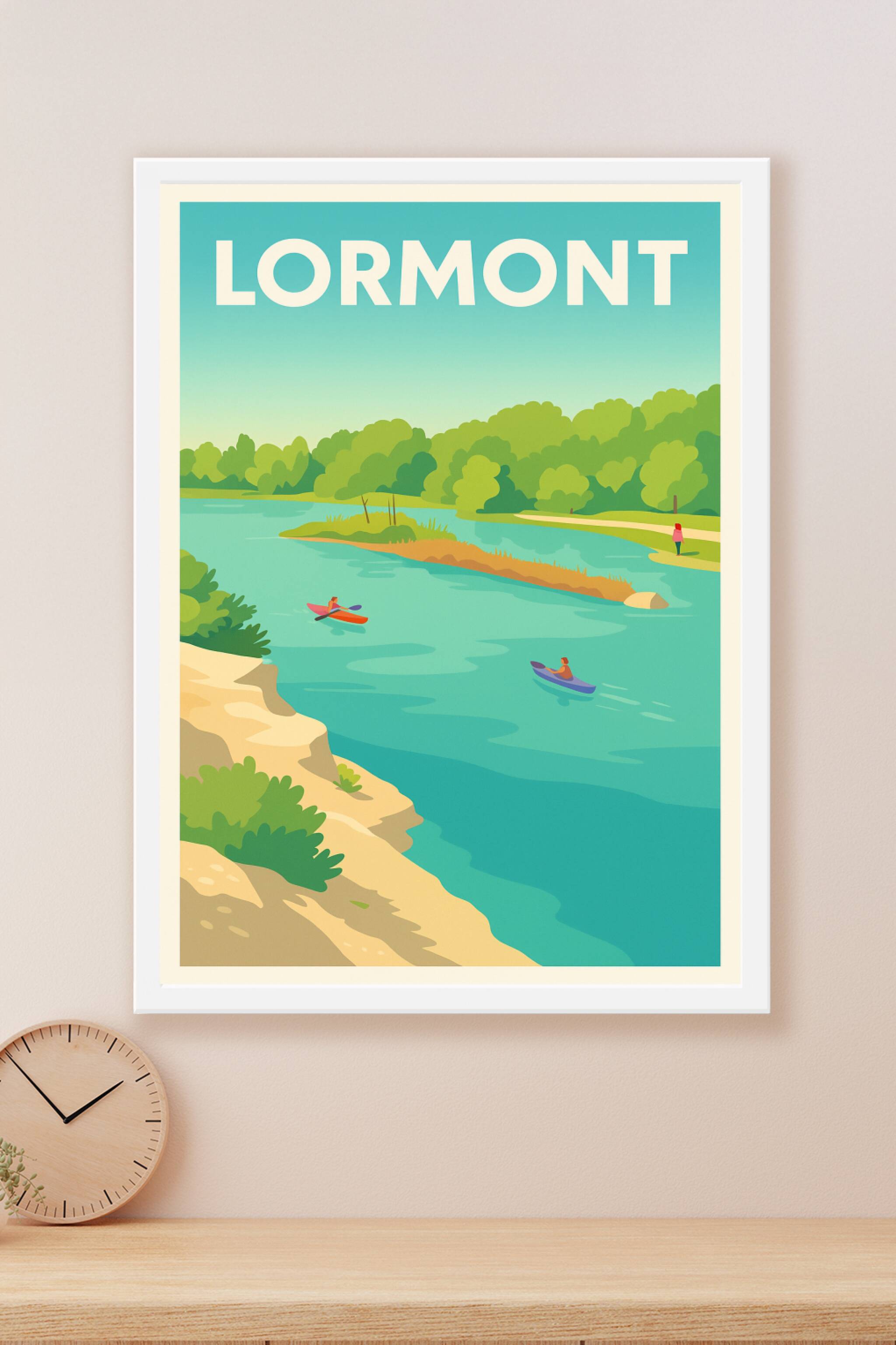Affiche Lormont — Évasion nature au fil de l'eau · poster d'art de Lormont