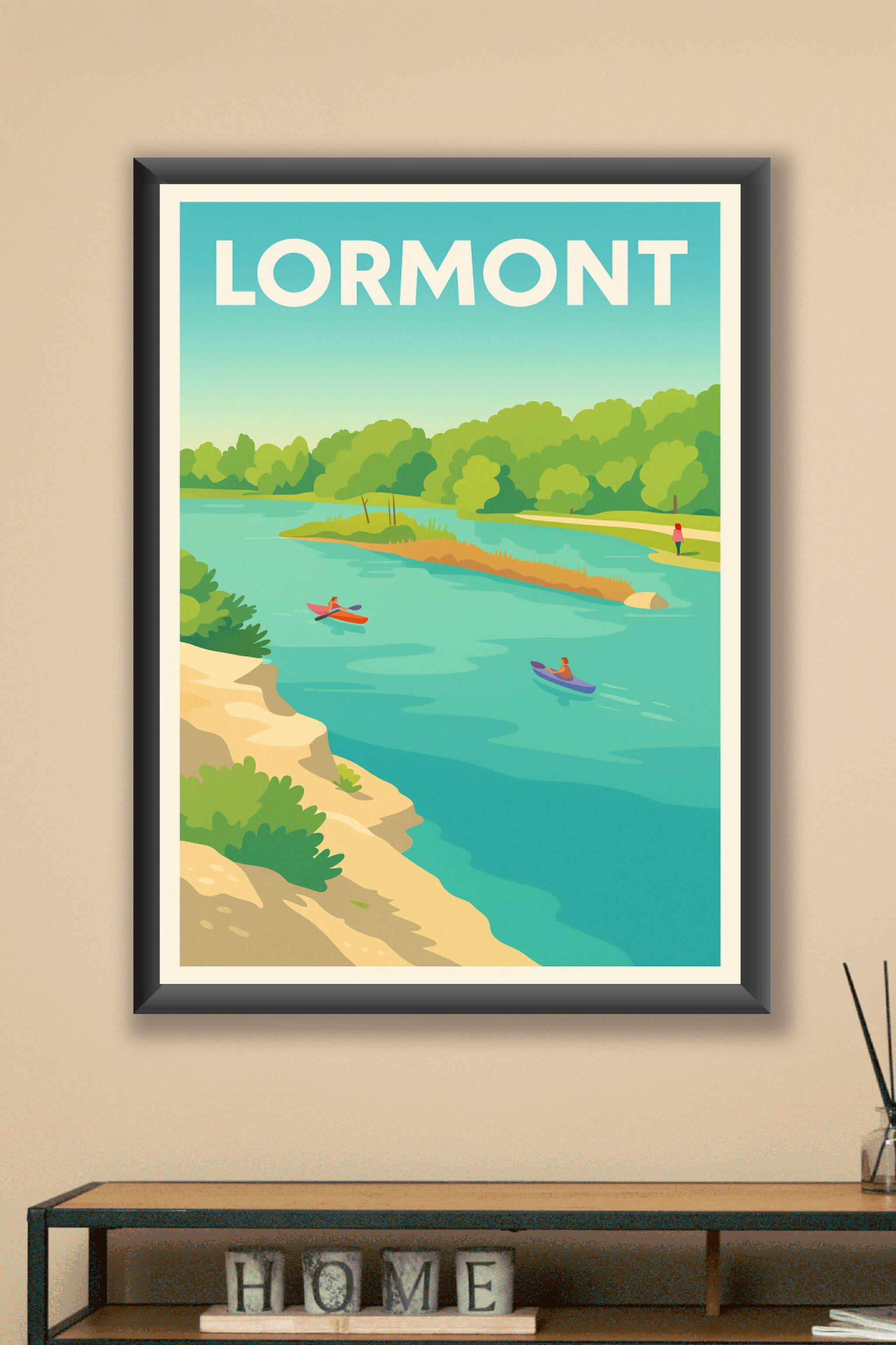 Affiche Lormont — Évasion nature au fil de l'eau · poster d'art de Lormont