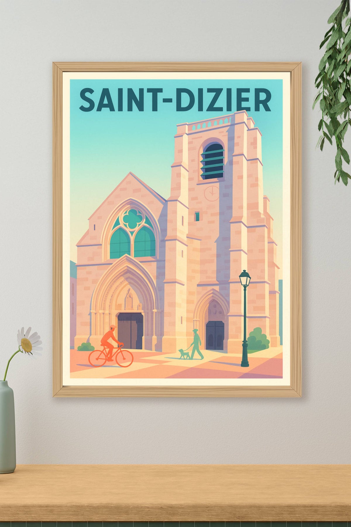 Affiche Saint-Dizier — Charme historique et douceur de vie · poster d'art de Saint-Dizier