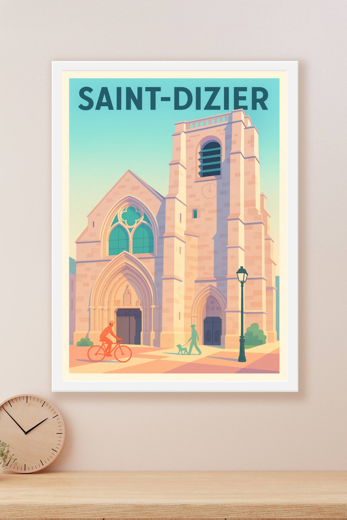 Affiche Saint-Dizier — Charme historique et douceur de vie · poster d'art de Saint-Dizier