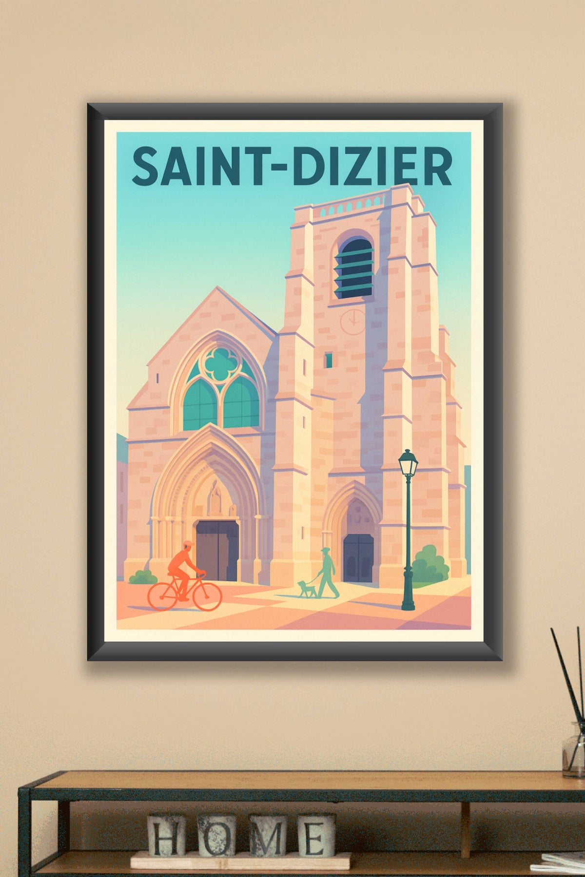 Affiche Saint-Dizier — Charme historique et douceur de vie · poster d'art de Saint-Dizier