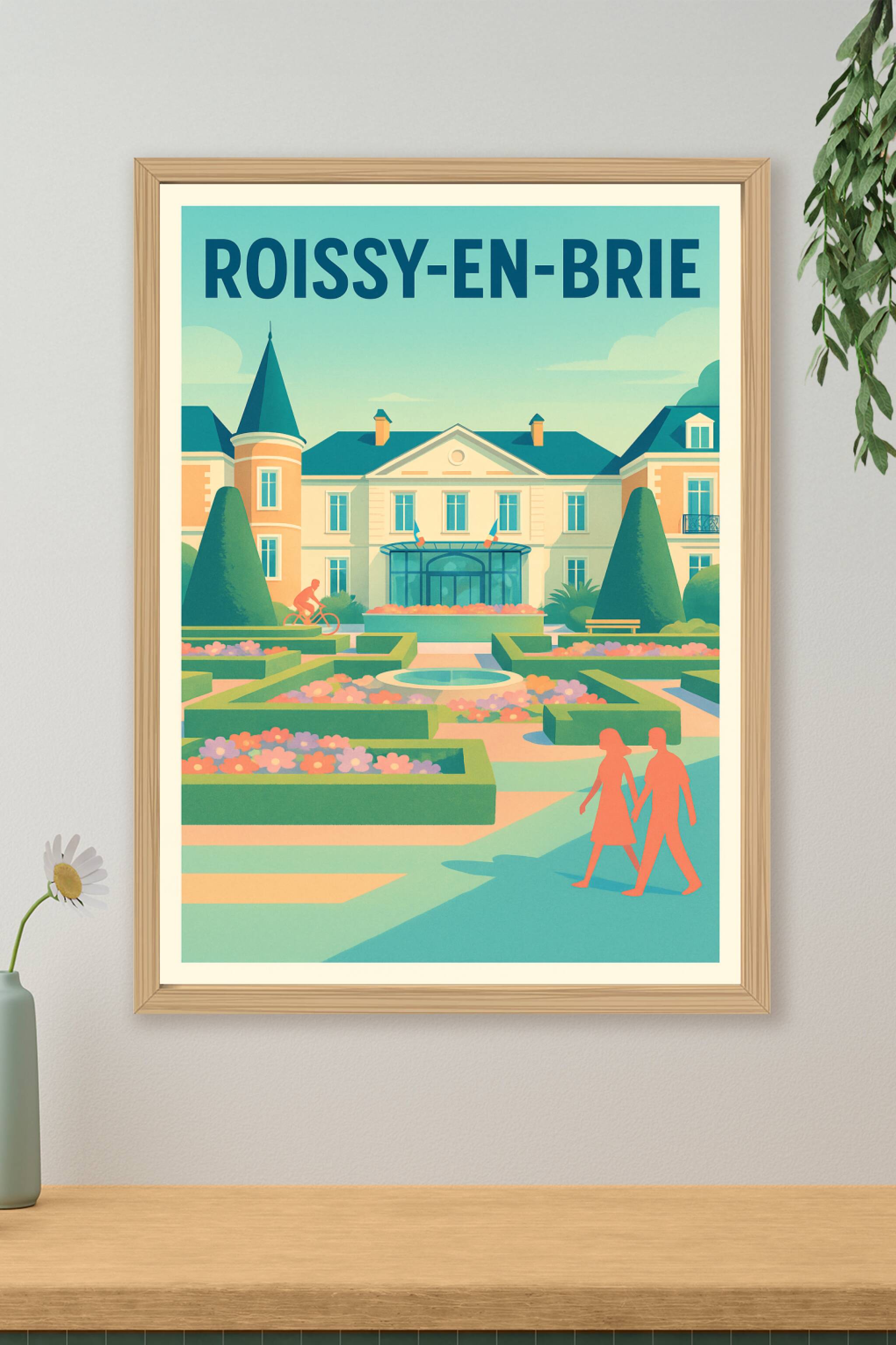 Affiche de Roissy-en-Brie - Charme et élégance à la française