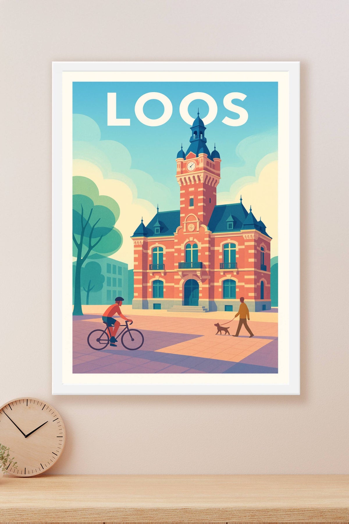 Affiche Loos — Charme et sérénité au cœur de la ville · poster d'art de Loos
