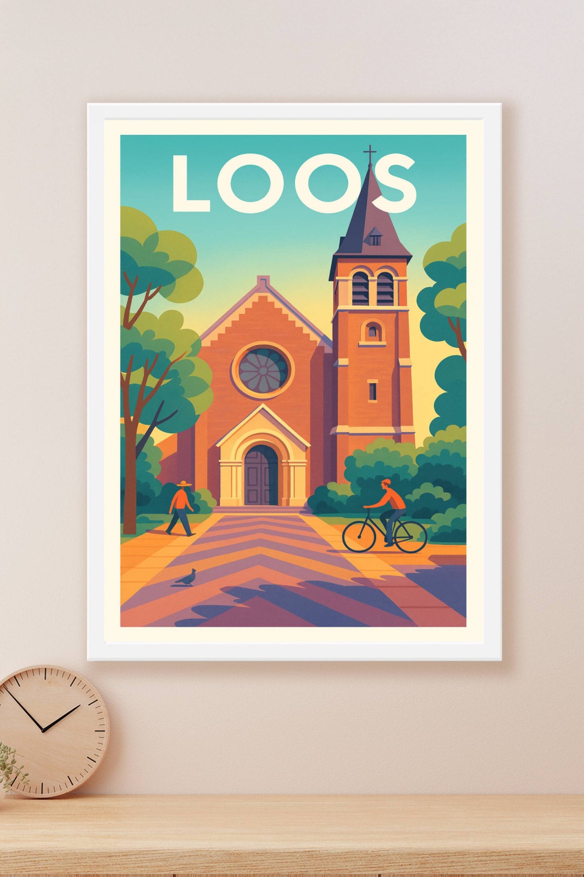 Affiche Loos — Charme et sérénité au cœur de la ville · poster d'art de Loos