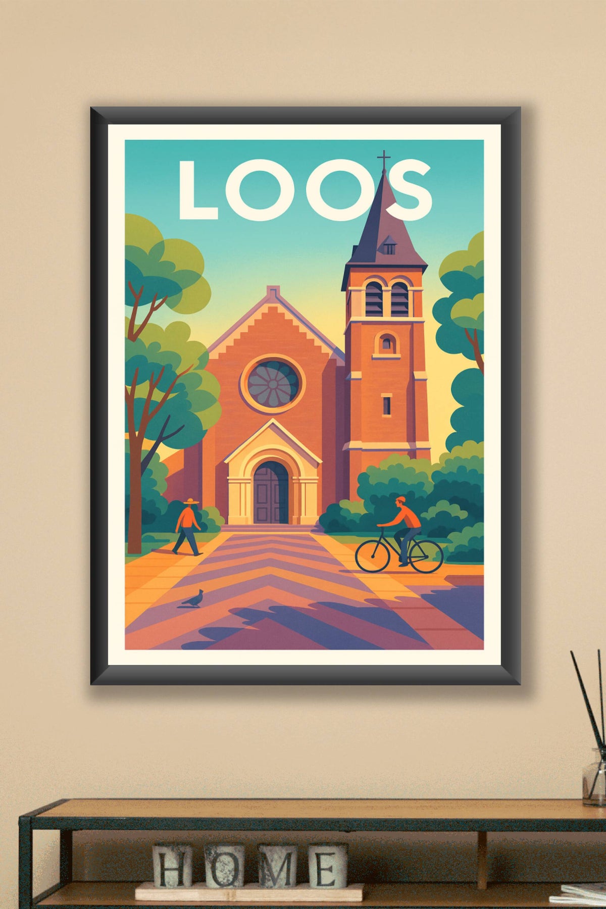 Affiche Loos — Charme et sérénité au cœur de la ville · poster d'art de Loos