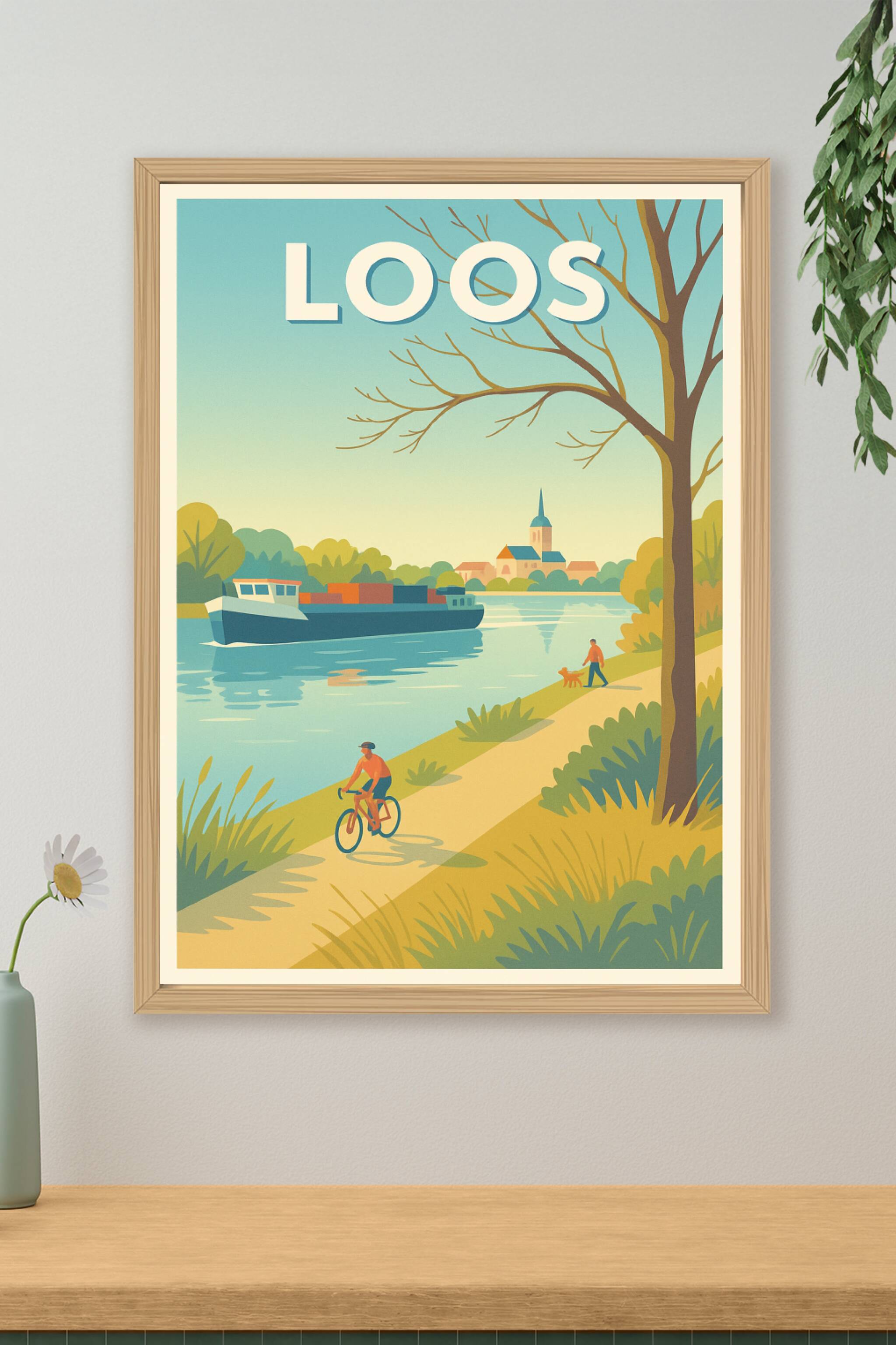 Affiche de Loos - Sérénité au fil de l'eau