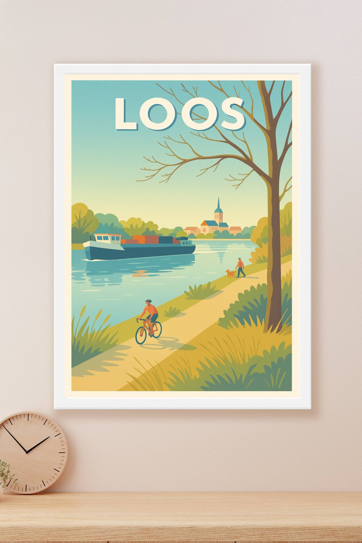 Affiche Loos — Sérénité au fil de l'eau · poster d'art de Loos