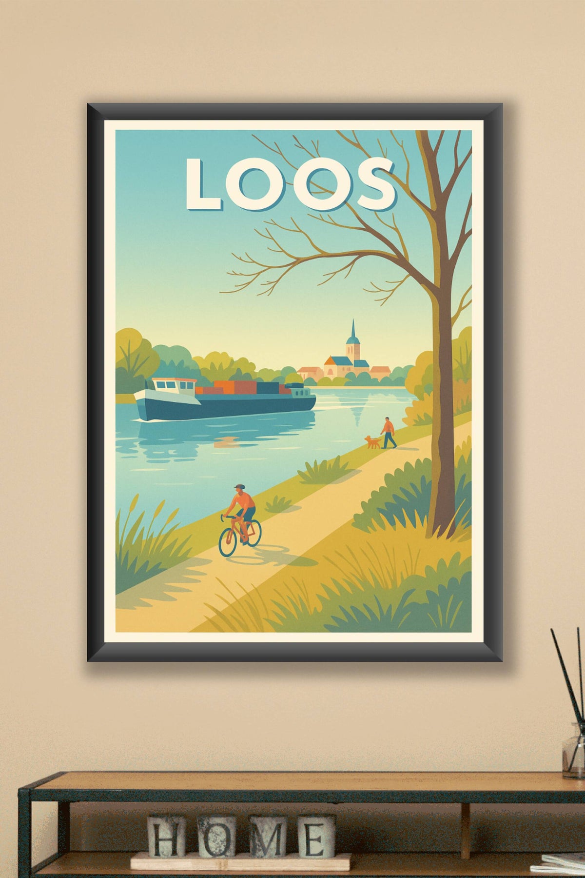 Affiche Loos — Sérénité au fil de l'eau · poster d'art de Loos