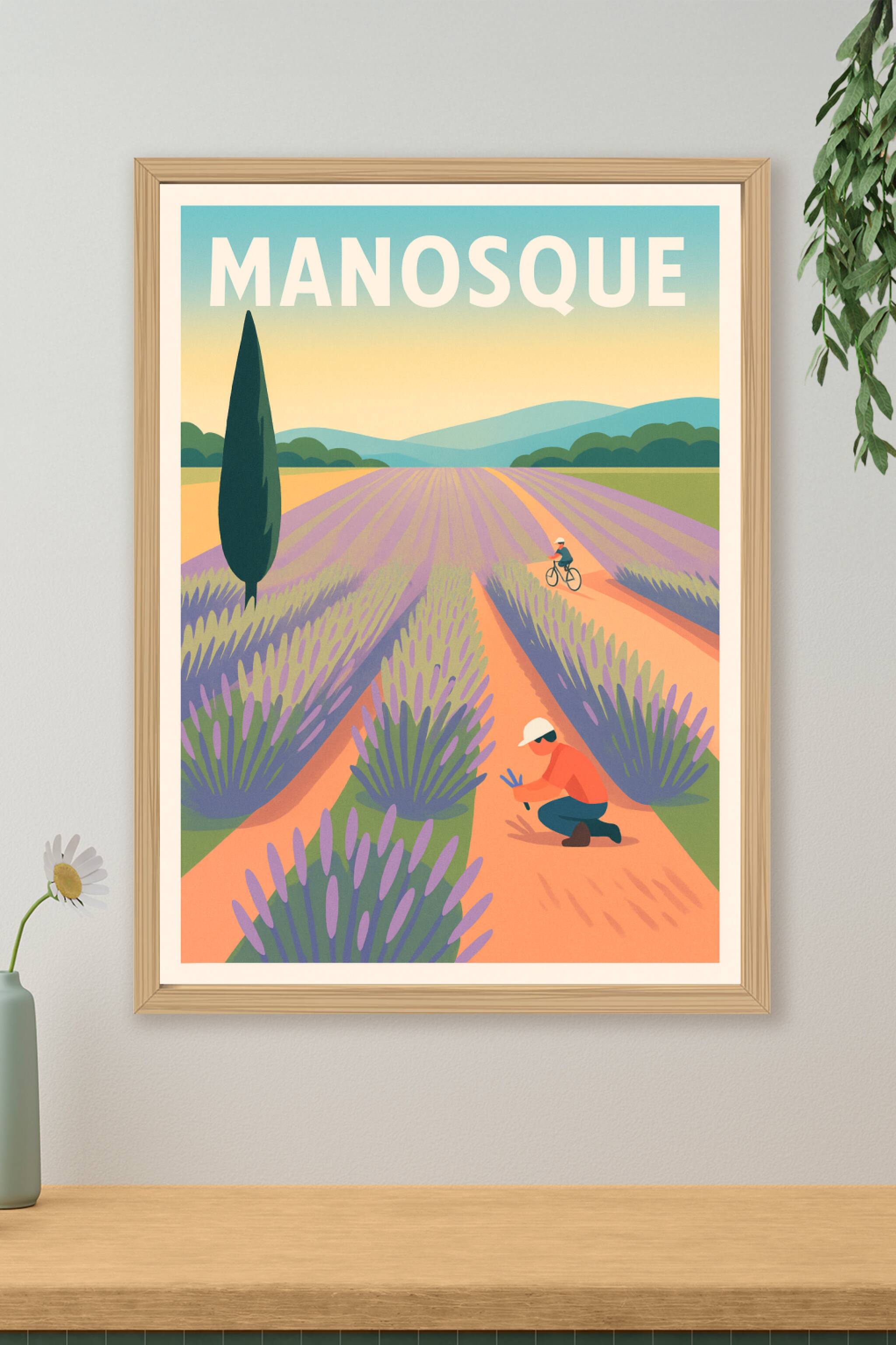 Affiche de Manosque - L'évasion lavandée en Provence
