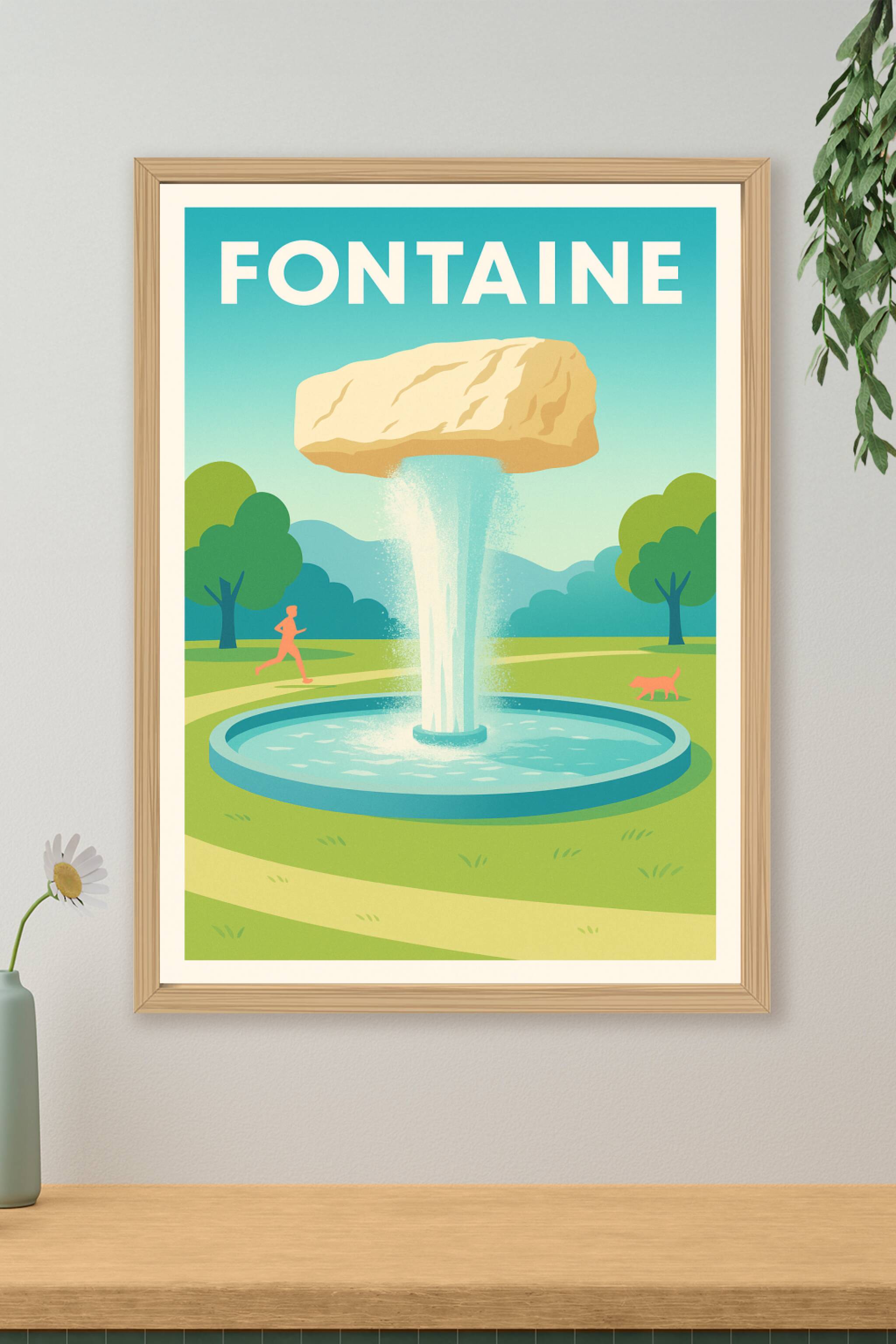Affiche de Fontaine - L'art de l'eau en suspension