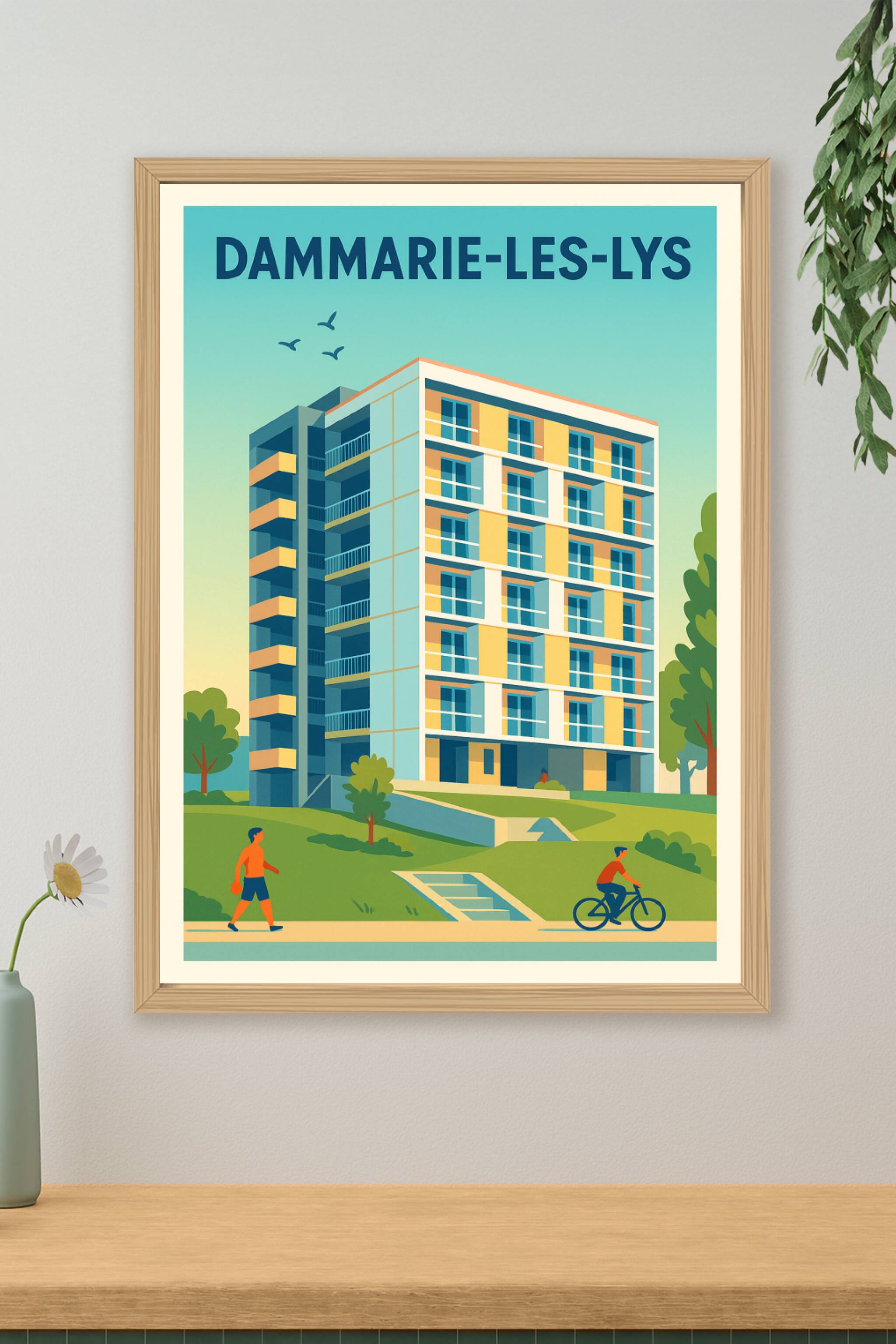 Affiche de Dammarie-les-Lys - Vie urbaine et nature apaisante