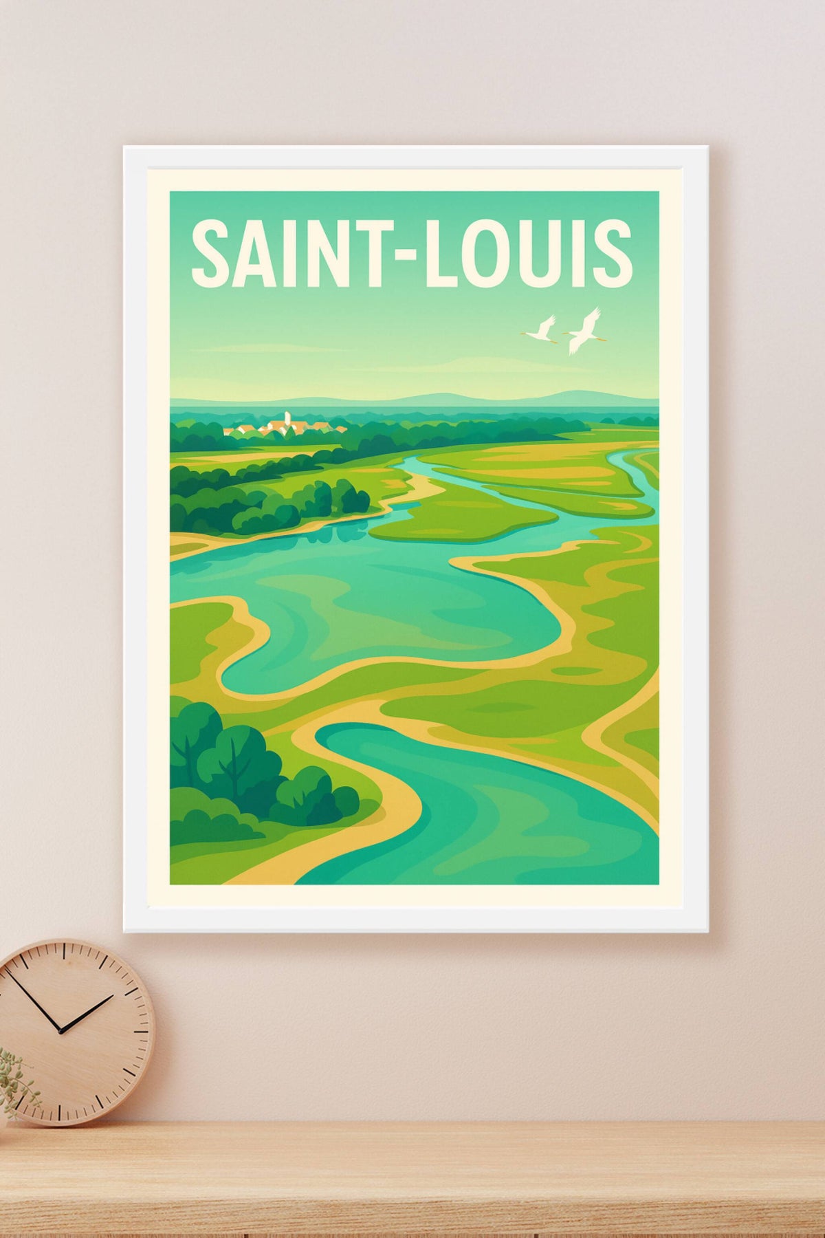 Affiche Saint-Louis — Paysages sereins et naturels · poster d'art de Saint-Louis