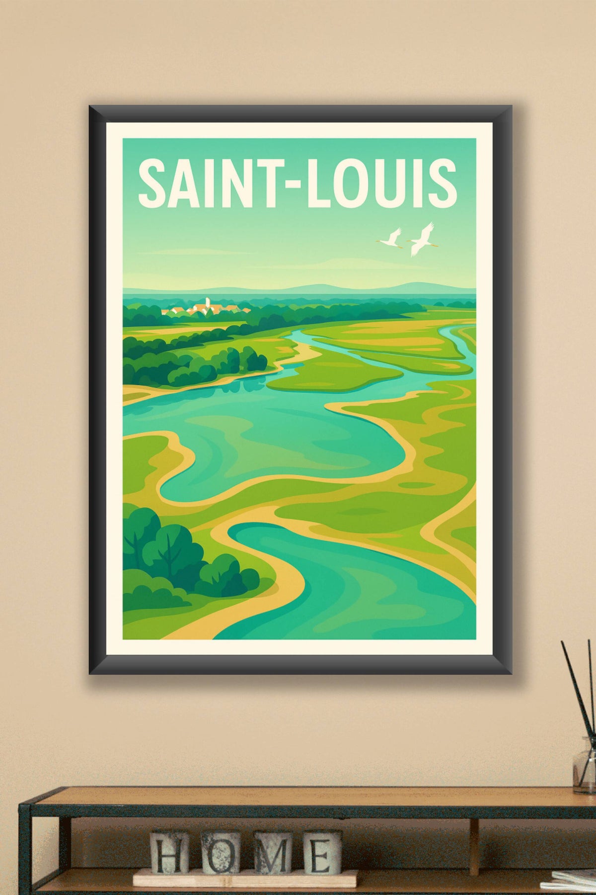 Affiche Saint-Louis — Paysages sereins et naturels · poster d'art de Saint-Louis