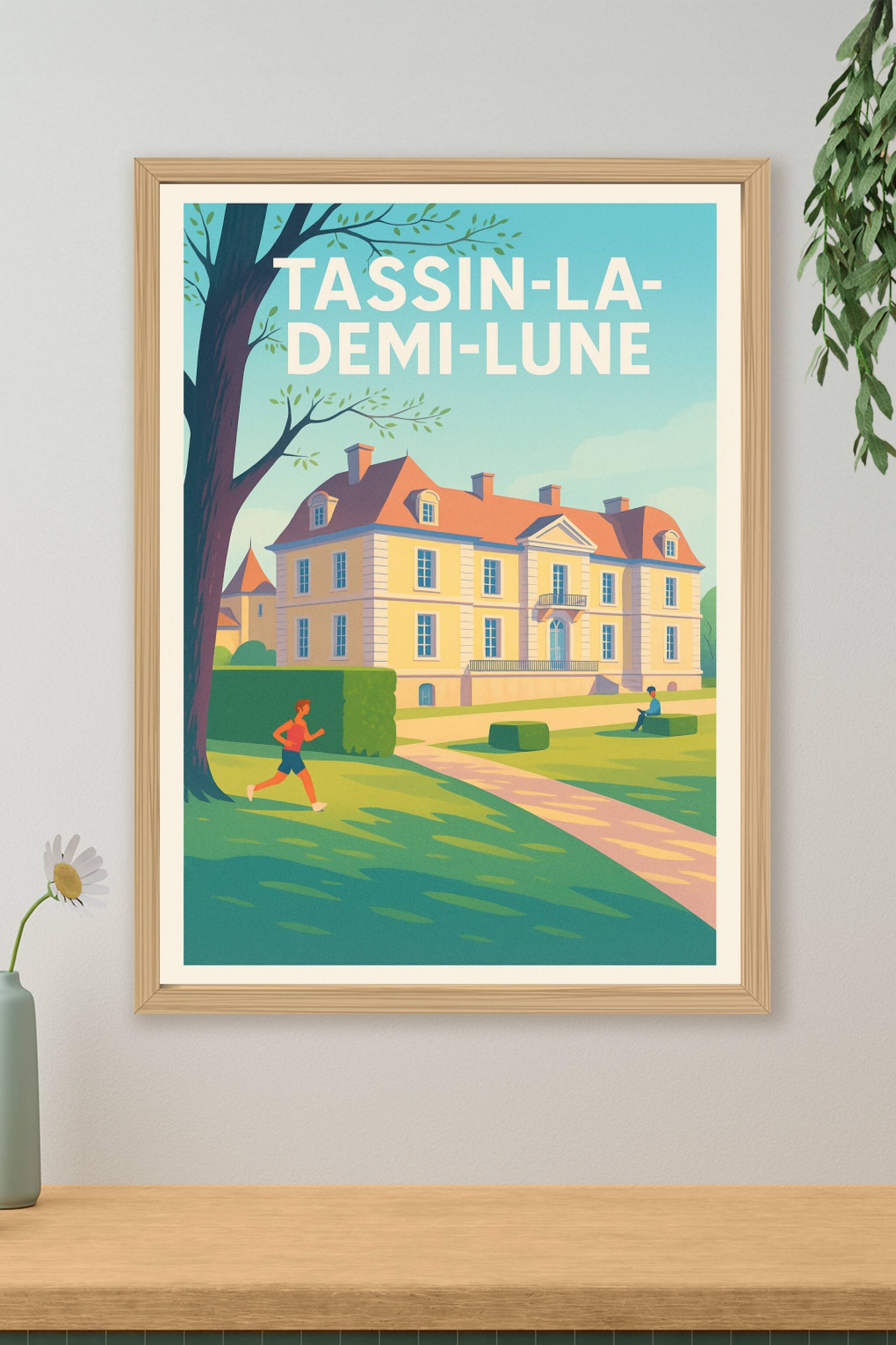Affiche de Tassin-la-Demi-Lune - Charme et douceur de vivre à l'ombre du château