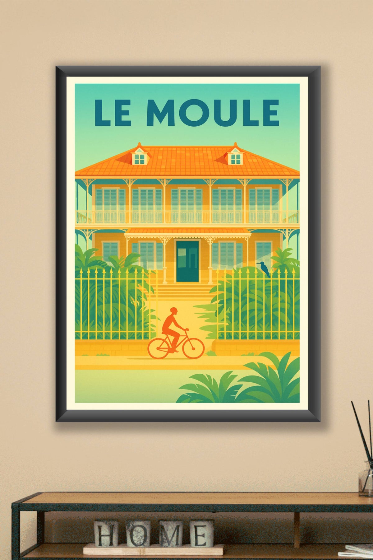 Affiche Le Moule — Charme créole et douceur de vivre · poster d'art de Le Moule
