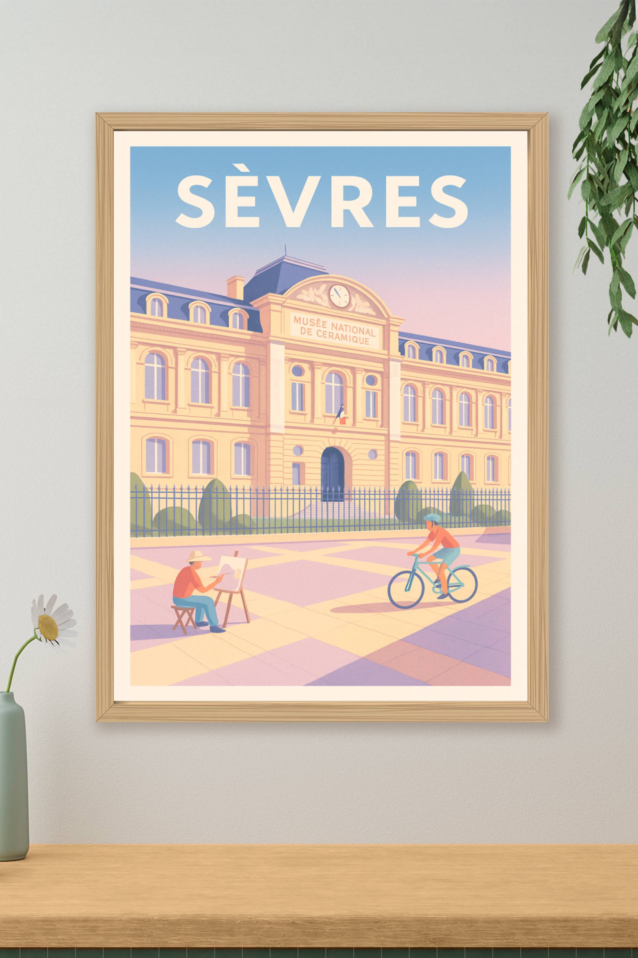 Affiche de Sèvres - L'élégance du Musée National de Céramique