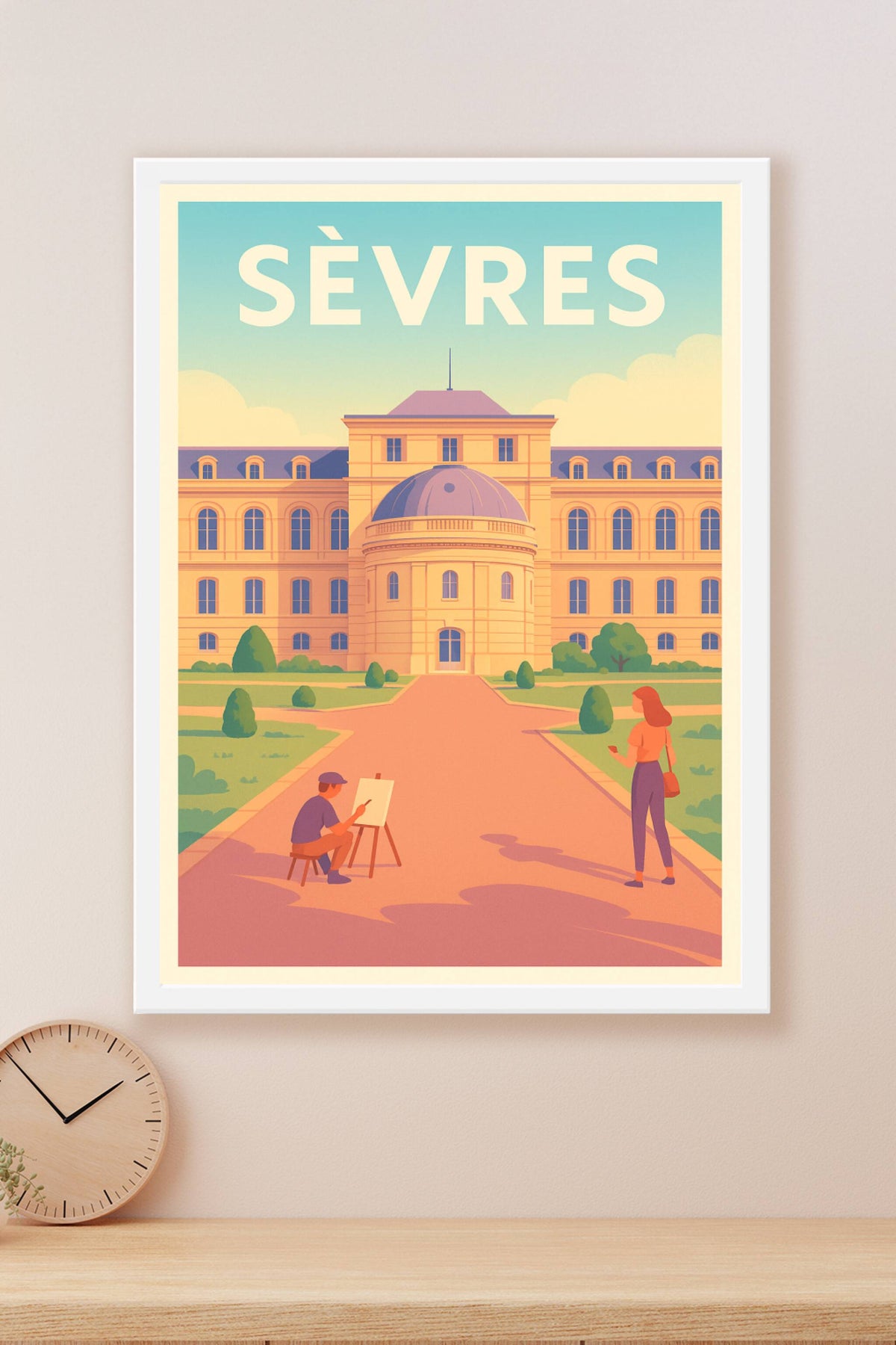 Affiche Sèvres — L’art au cœur de la ville · poster d'art de Sèvres