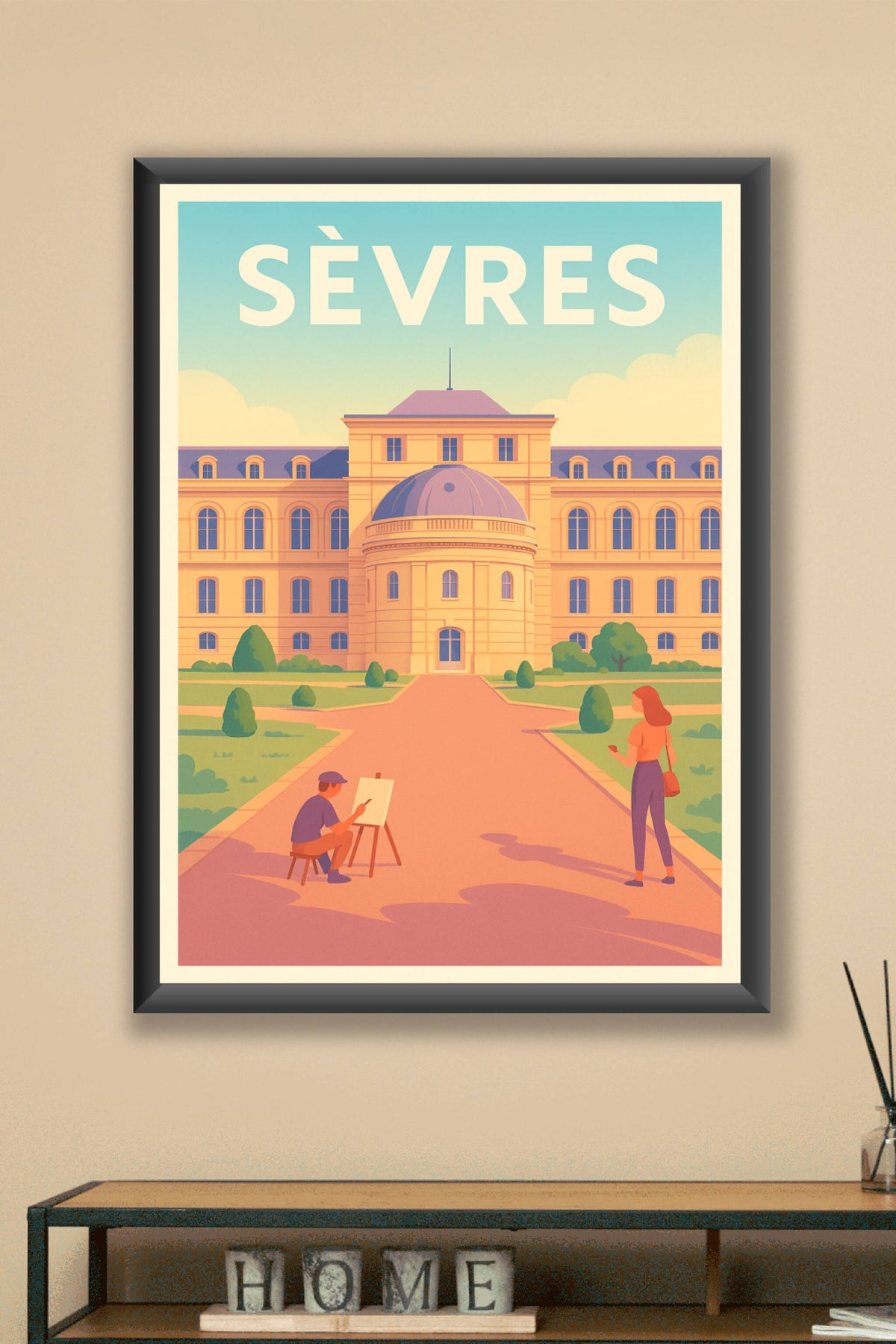 Affiche Sèvres — L’art au cœur de la ville · poster d'art de Sèvres