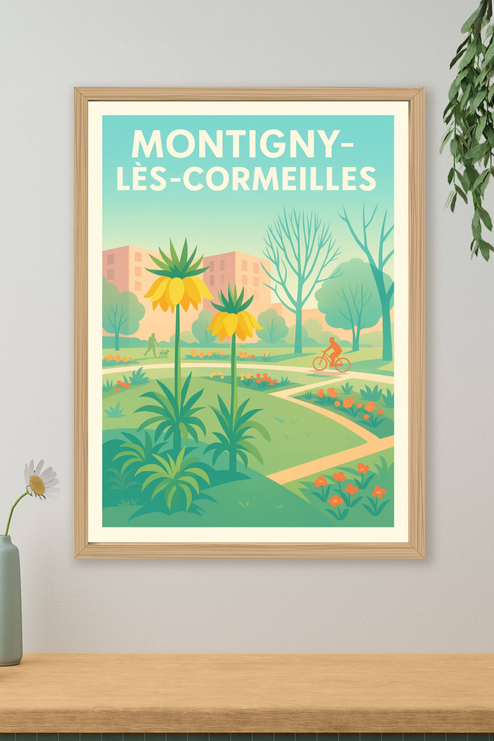 Affiche de Montigny-lès-Cormeilles - Évasion florale et douceur urbaine