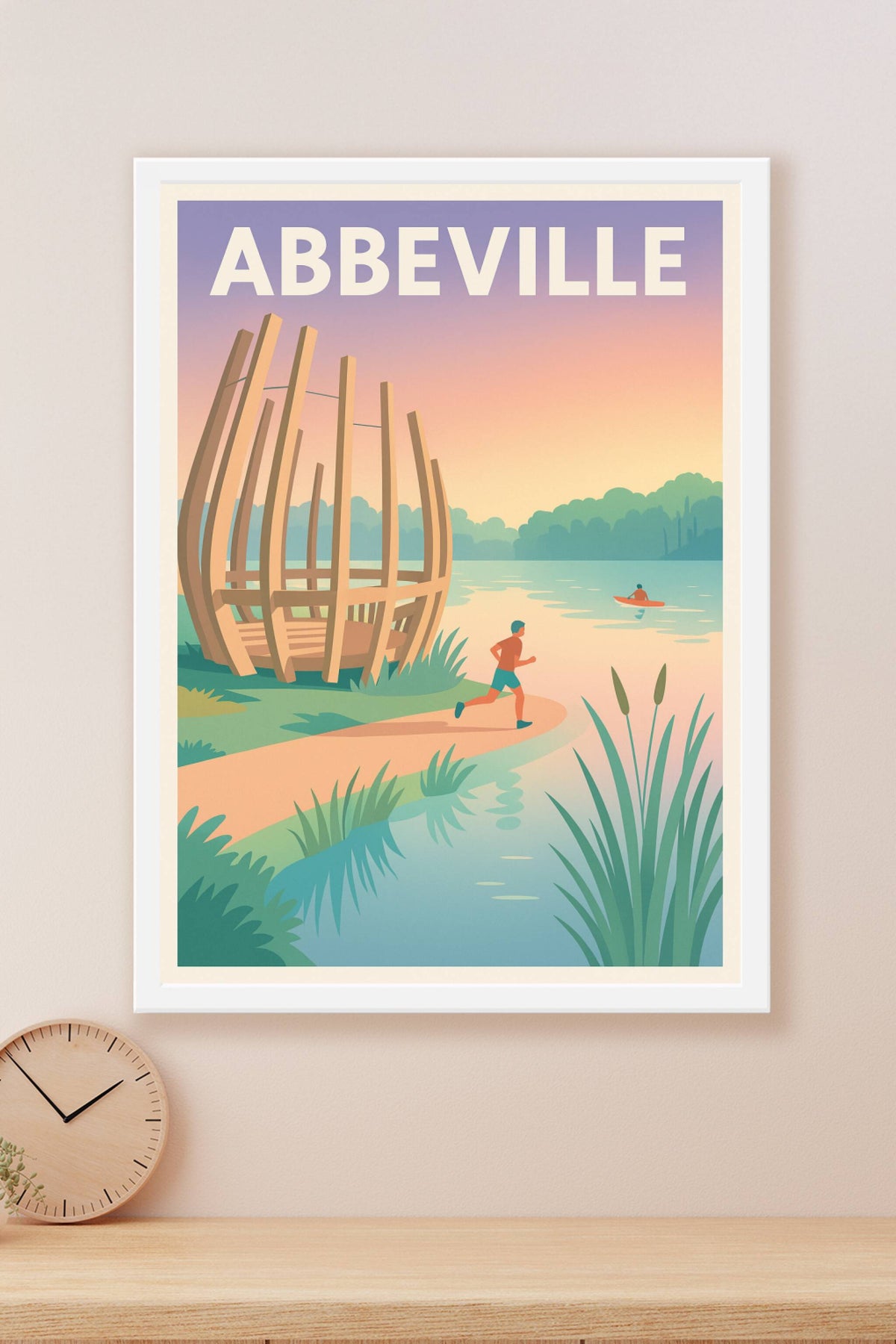 Affiche Abbeville — Évasion et nature au bord de l'eau · poster d'art de Abbeville