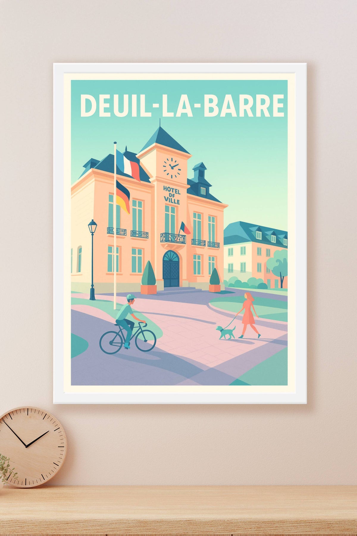 Affiche Deuil-la-Barre — Charme et Sérénité au Cœur de la Ville · poster d'art de Deuil-la-Barre