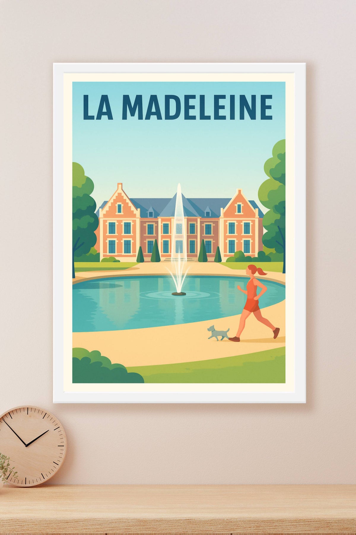 Affiche La Madeleine — Un havre de tranquillité et de nature · poster d'art de La Madeleine
