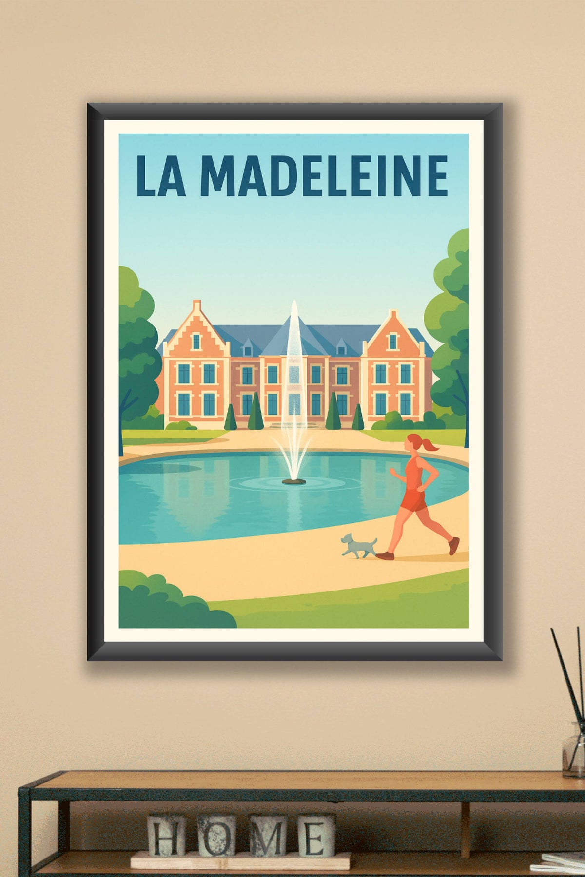 Affiche La Madeleine — Un havre de tranquillité et de nature · poster d'art de La Madeleine