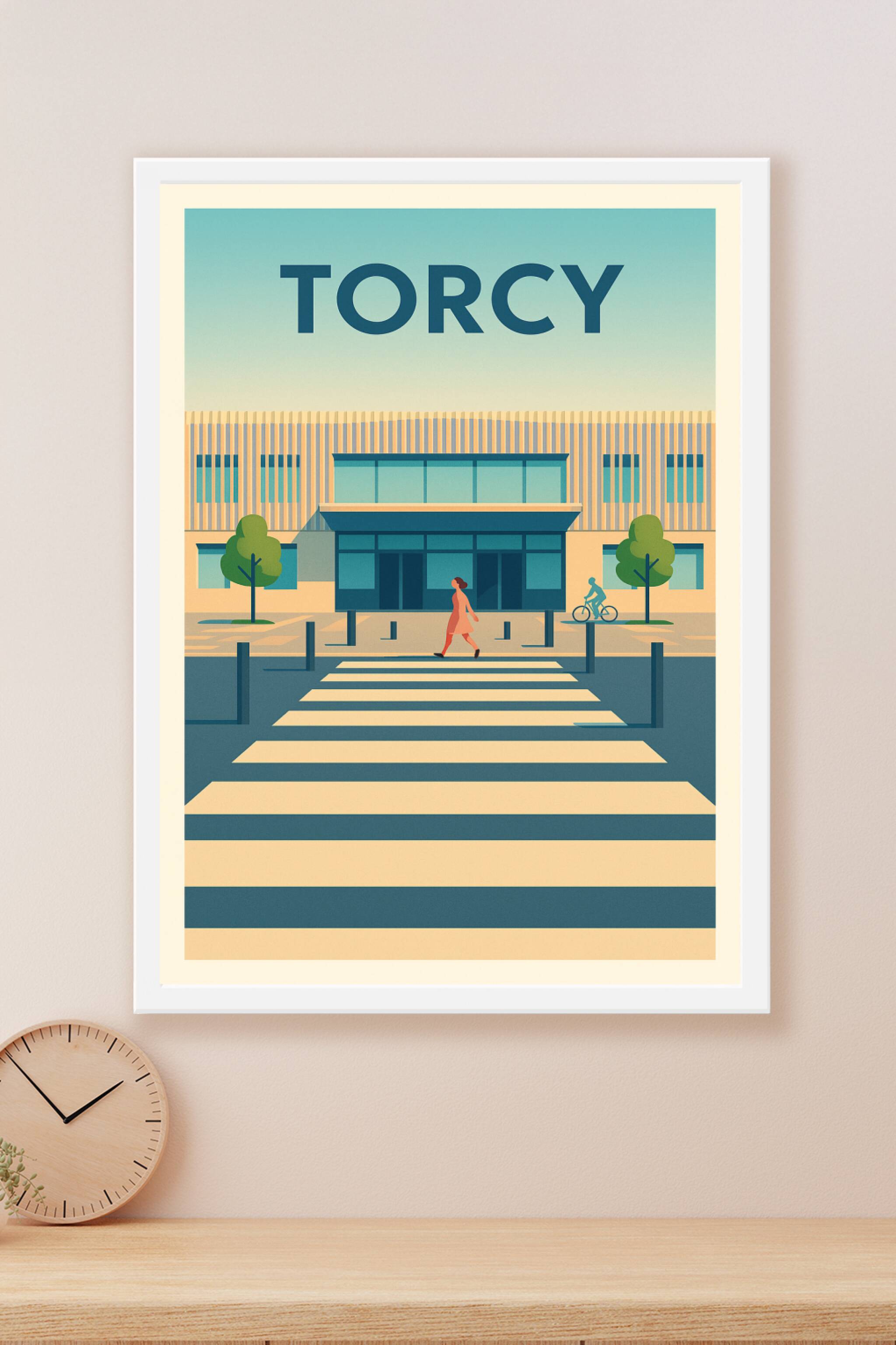 Affiche Torcy — Charme urbain moderne · poster d'art de Torcy