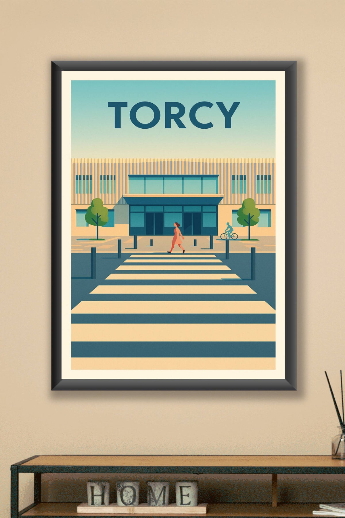 Affiche Torcy — Charme urbain moderne · poster d'art de Torcy