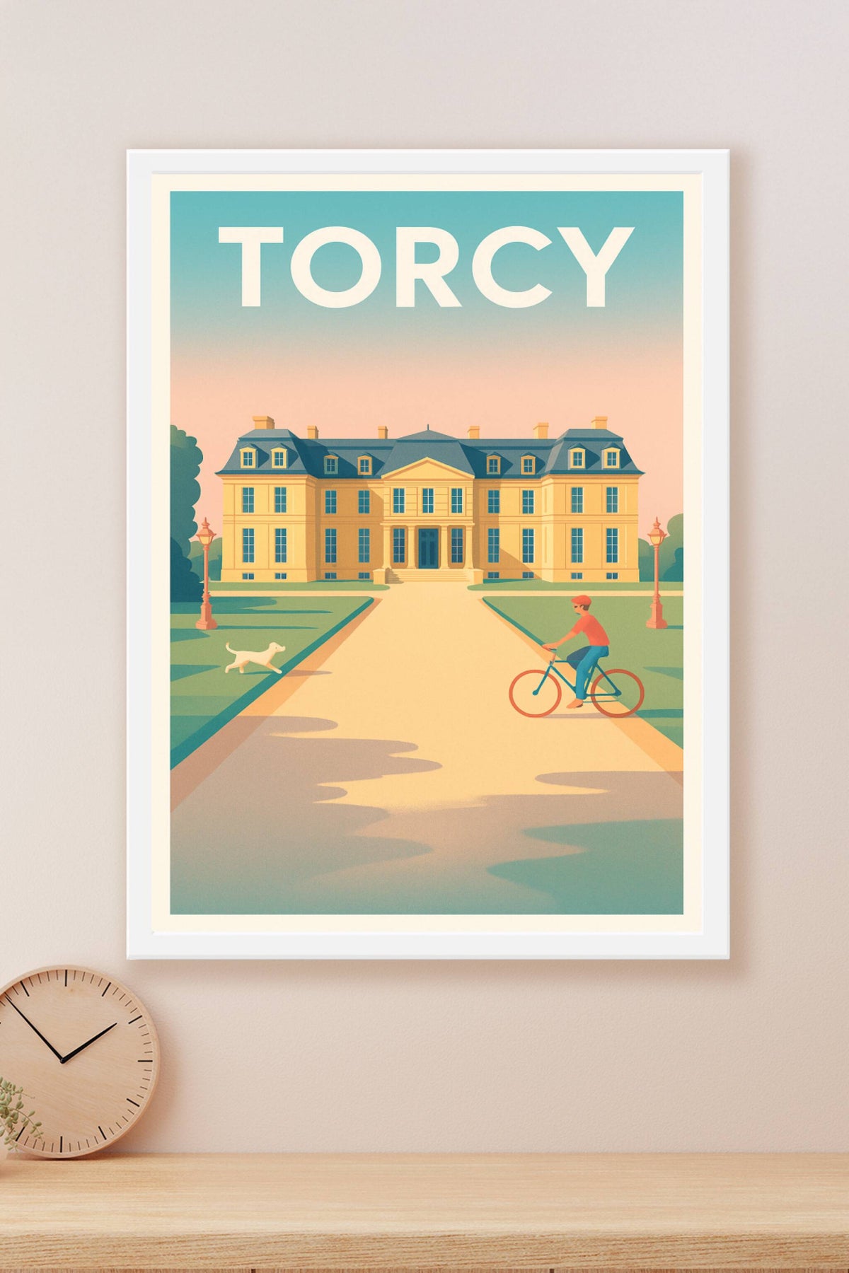 Affiche Torcy — Charme et sérénité au parc du Château · poster d'art de Torcy