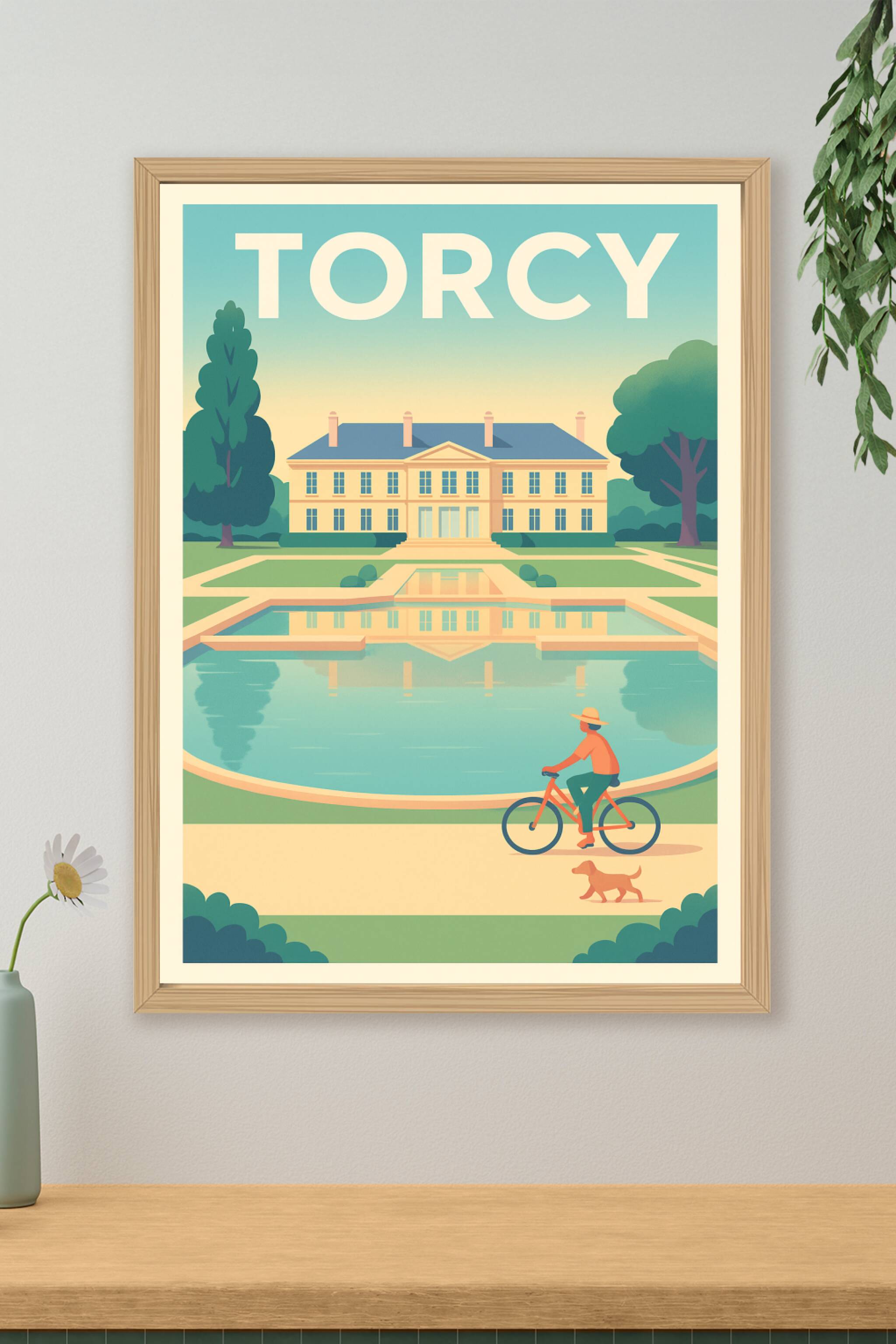 Affiche Torcy — Élégance et Sérénité au Château · poster d'art de Torcy