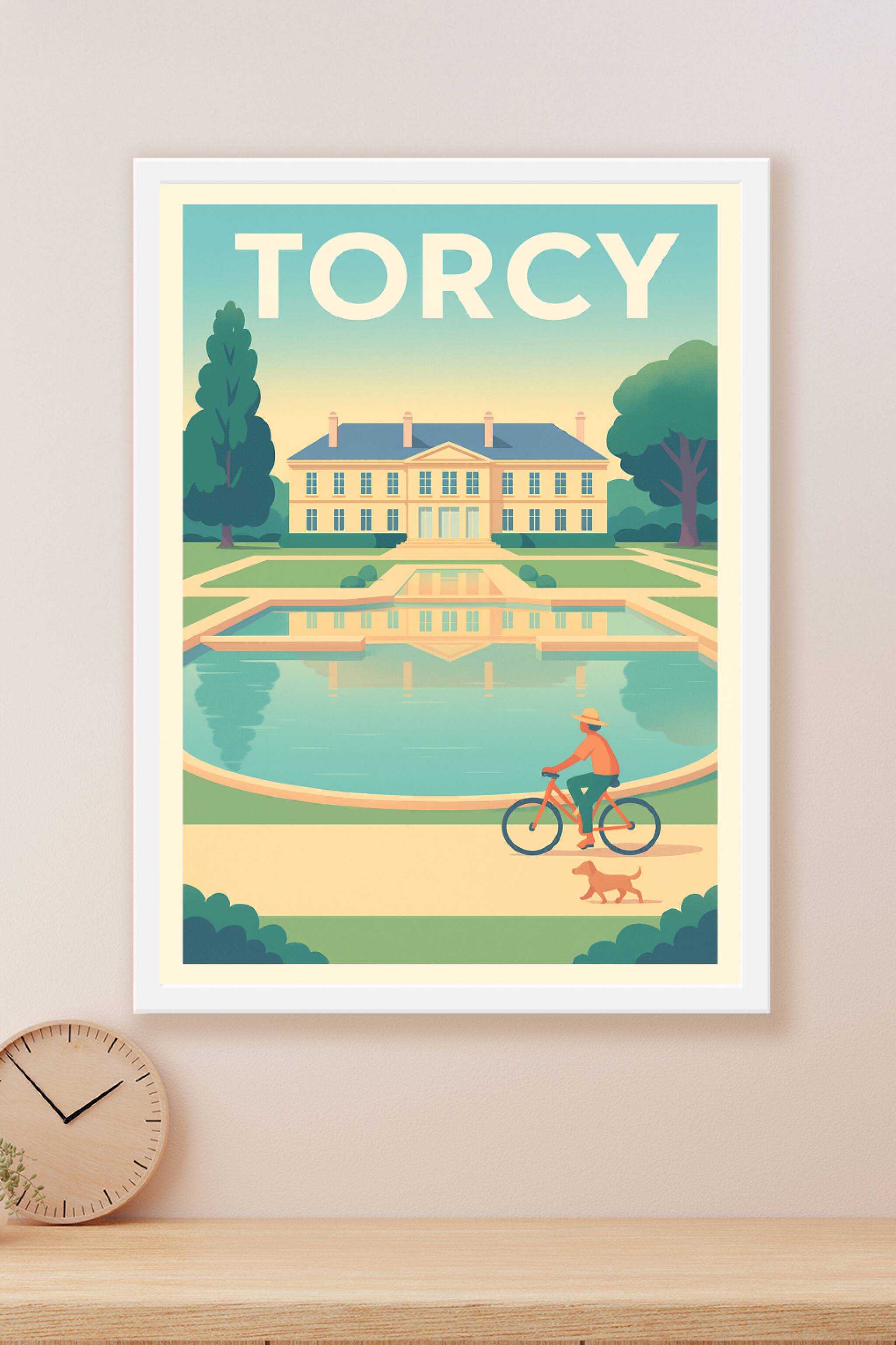 Affiche Torcy — Élégance et Sérénité au Château · poster d'art de Torcy
