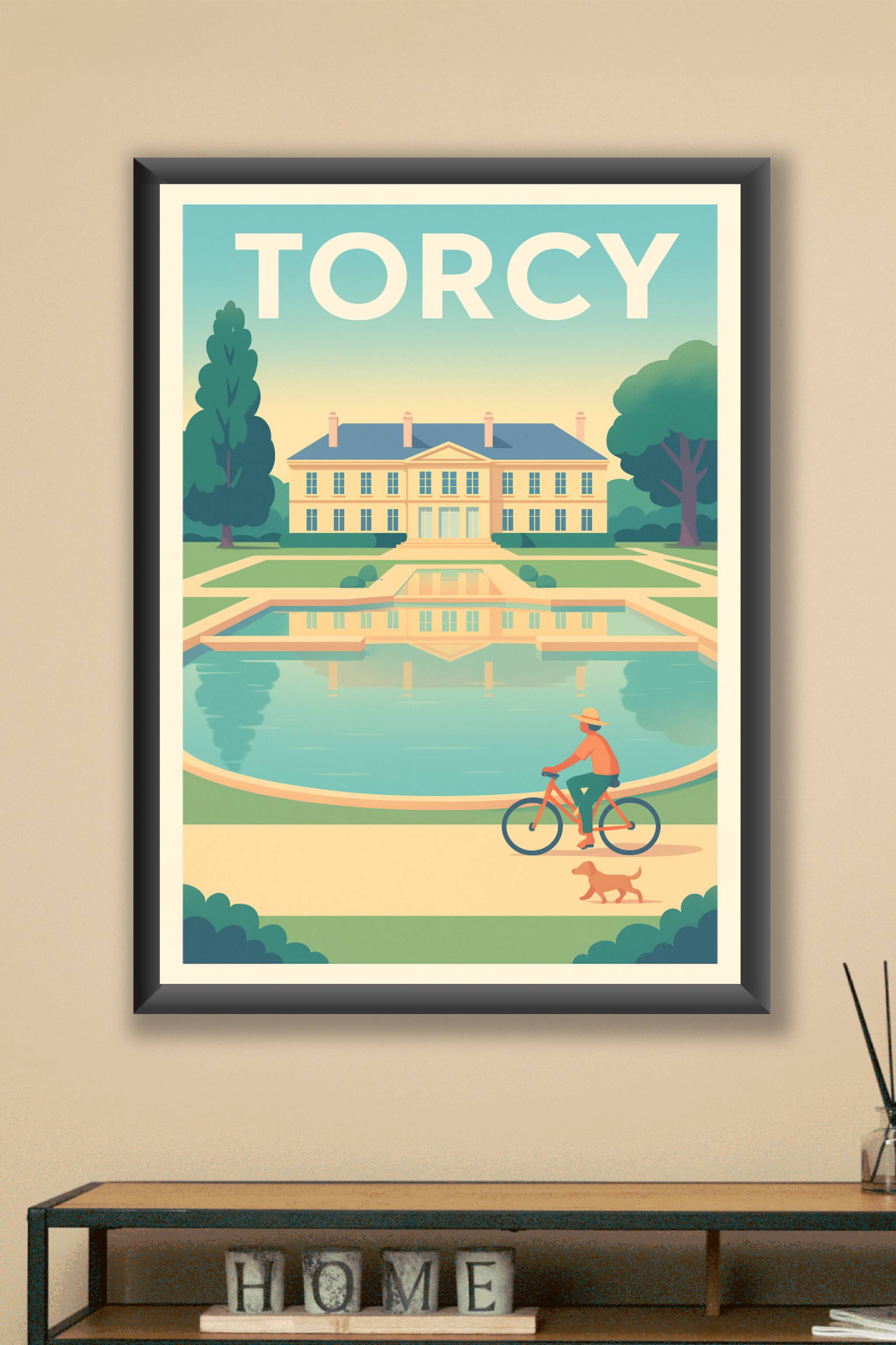 Affiche Torcy — Élégance et Sérénité au Château · poster d'art de Torcy