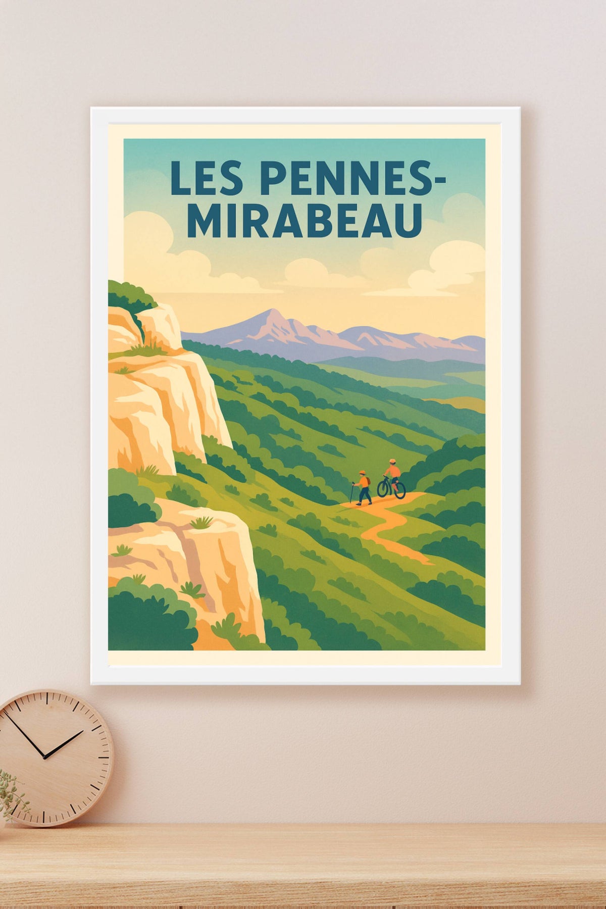 Affiche Les Pennes-Mirabeau — Évasion nature et plein air · poster d'art de Les Pennes-Mirabeau