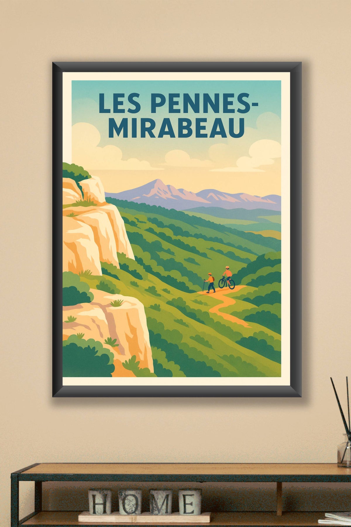 Affiche Les Pennes-Mirabeau — Évasion nature et plein air · poster d'art de Les Pennes-Mirabeau