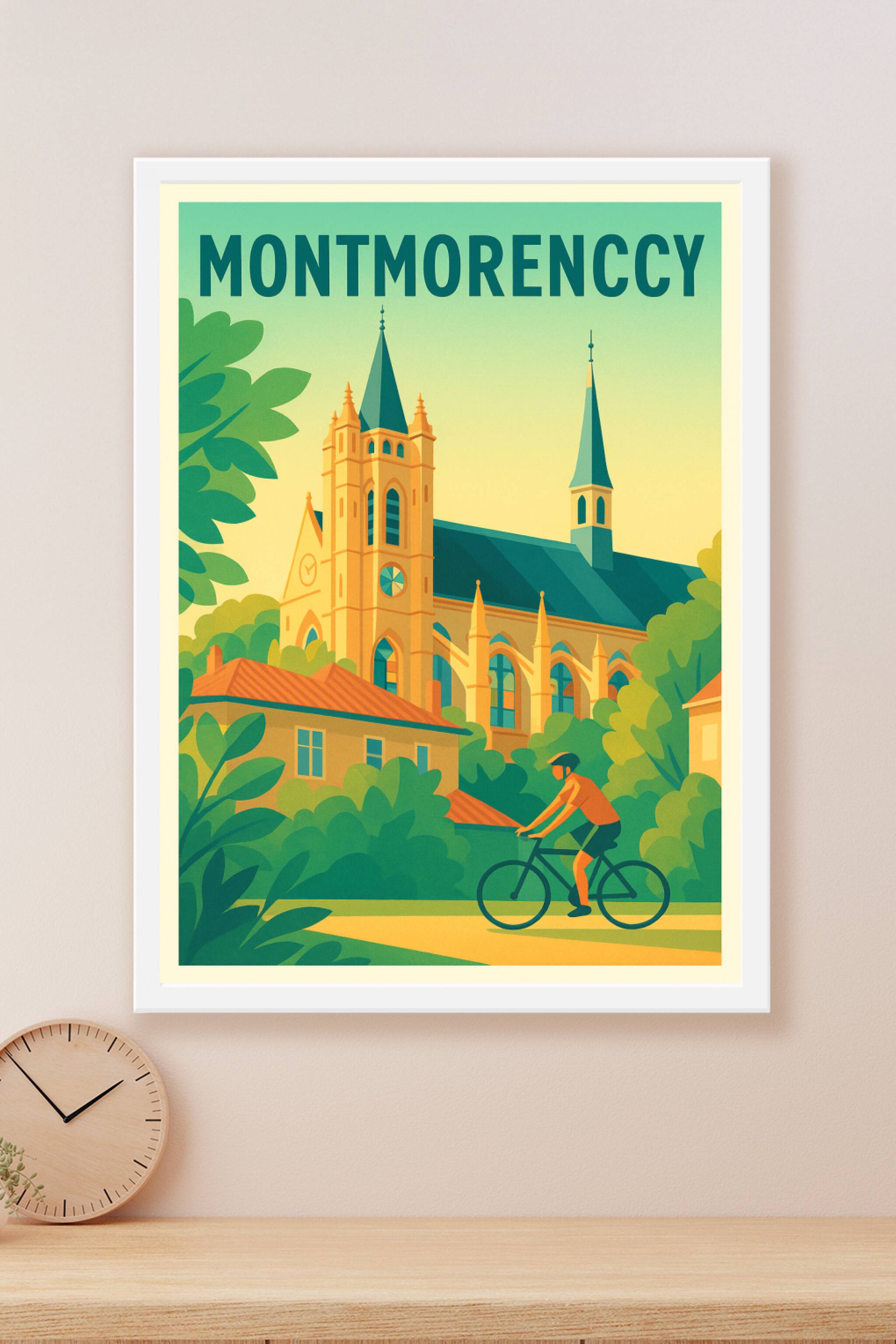 Affiche Montmorency — Évasion au cœur du patrimoine · poster d'art de Montmorency