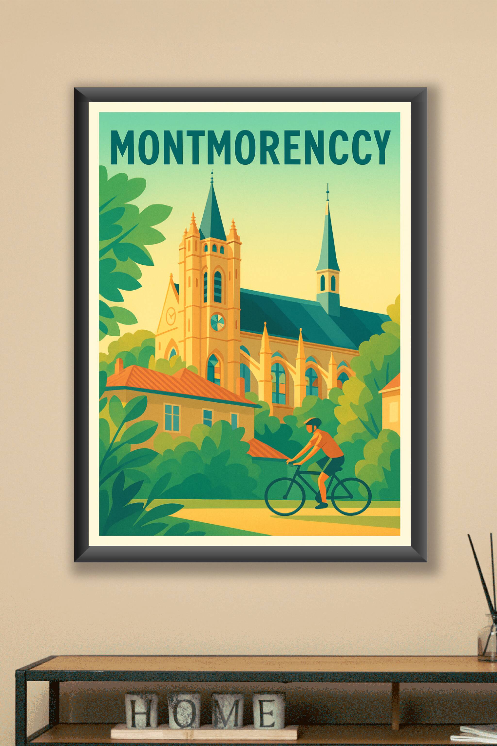Affiche Montmorency — Évasion au cœur du patrimoine · poster d'art de Montmorency