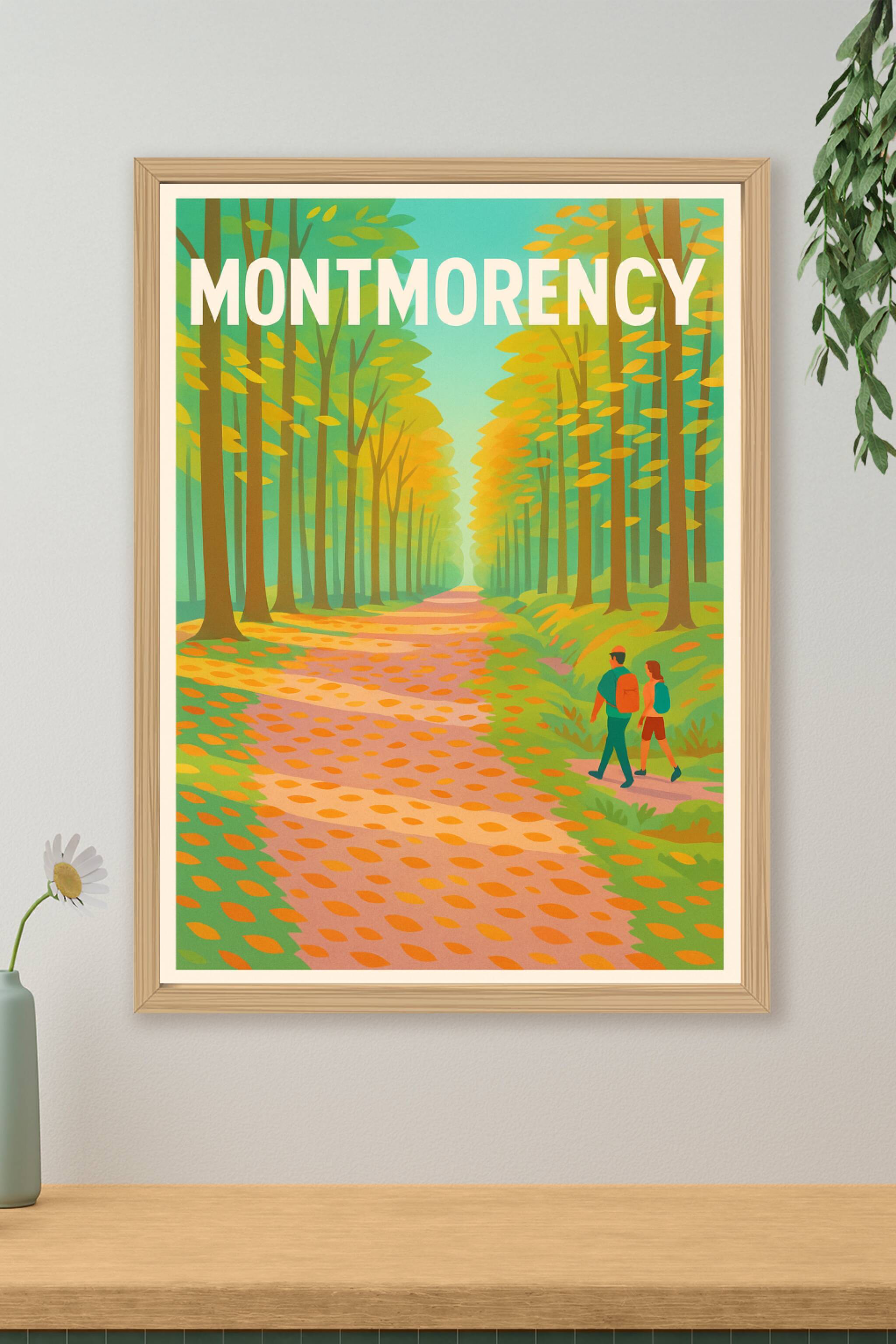 Affiche de Montmorency - Promenade en Forêt d'Automne